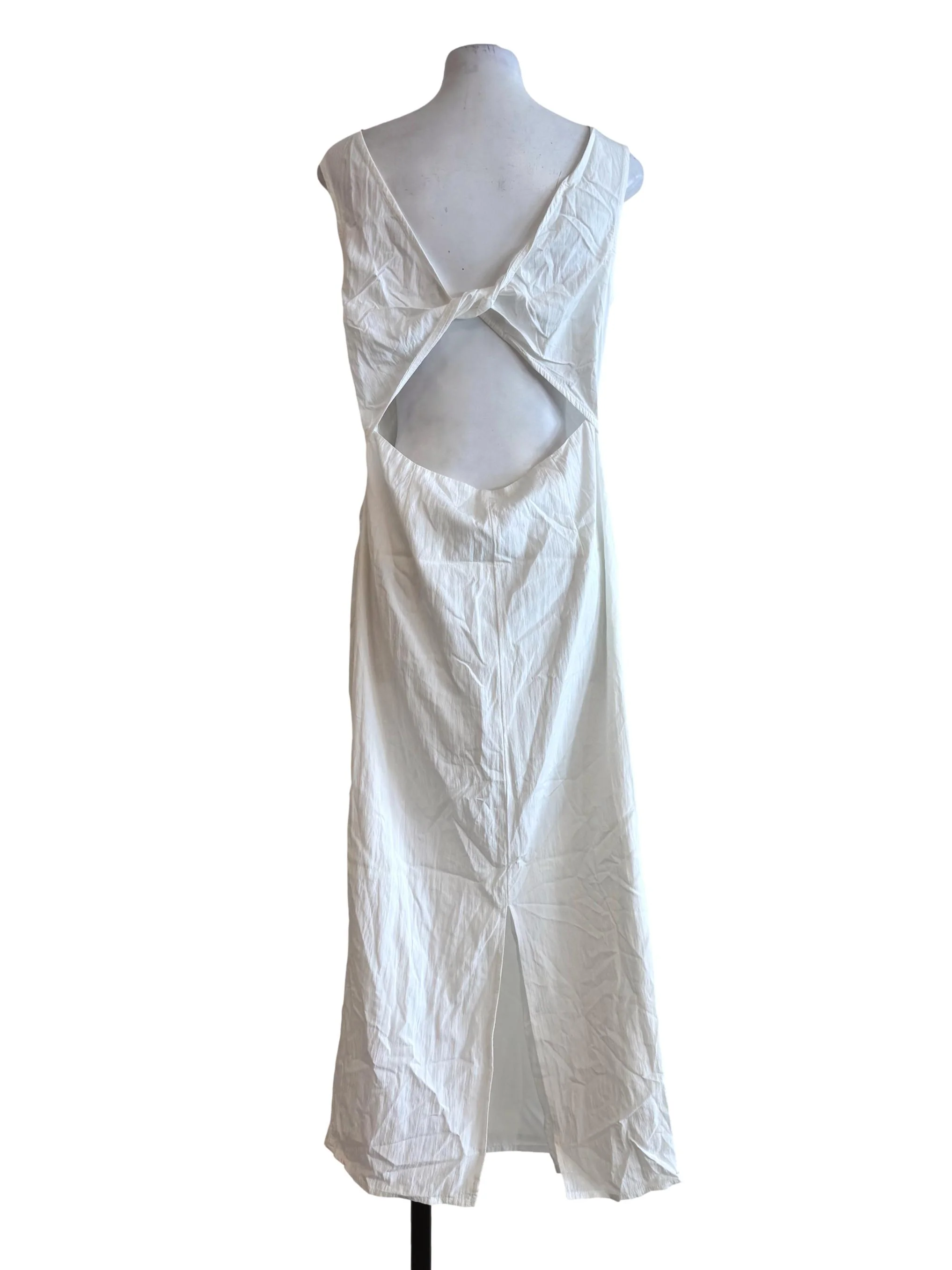 Powder White Bare Back Dress - Image 2