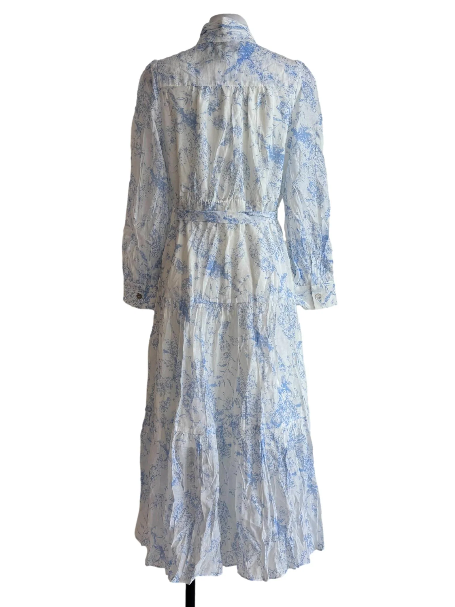 Powder White Longsleeve Mock Dress - Image 2