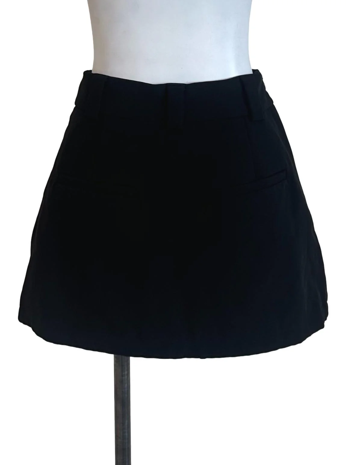 Raven Black Asymmetric Skorts - Image 2