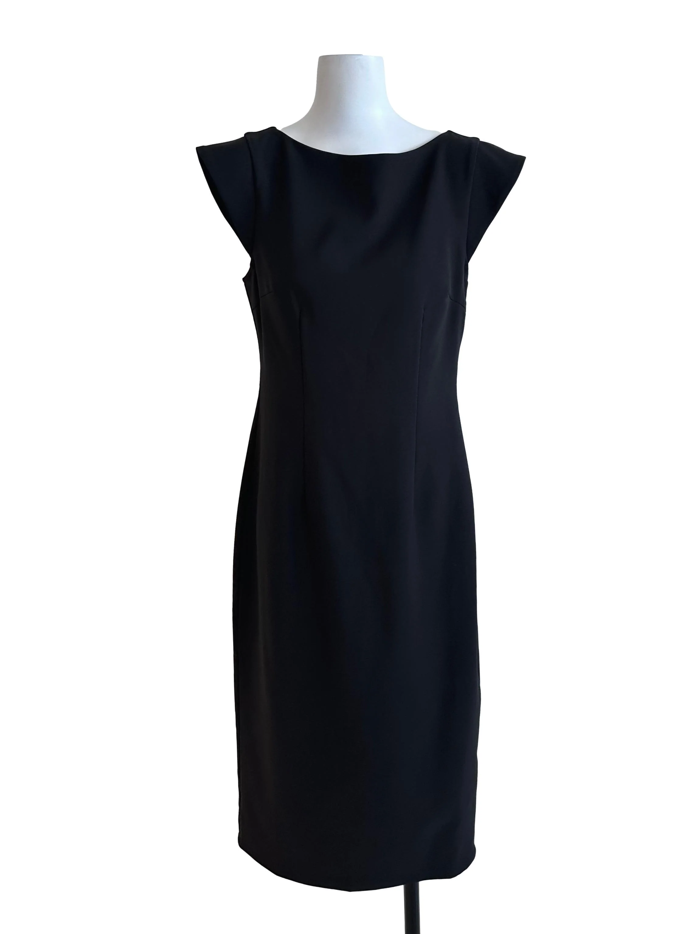Raven Black Back Lace Sheath Dress
