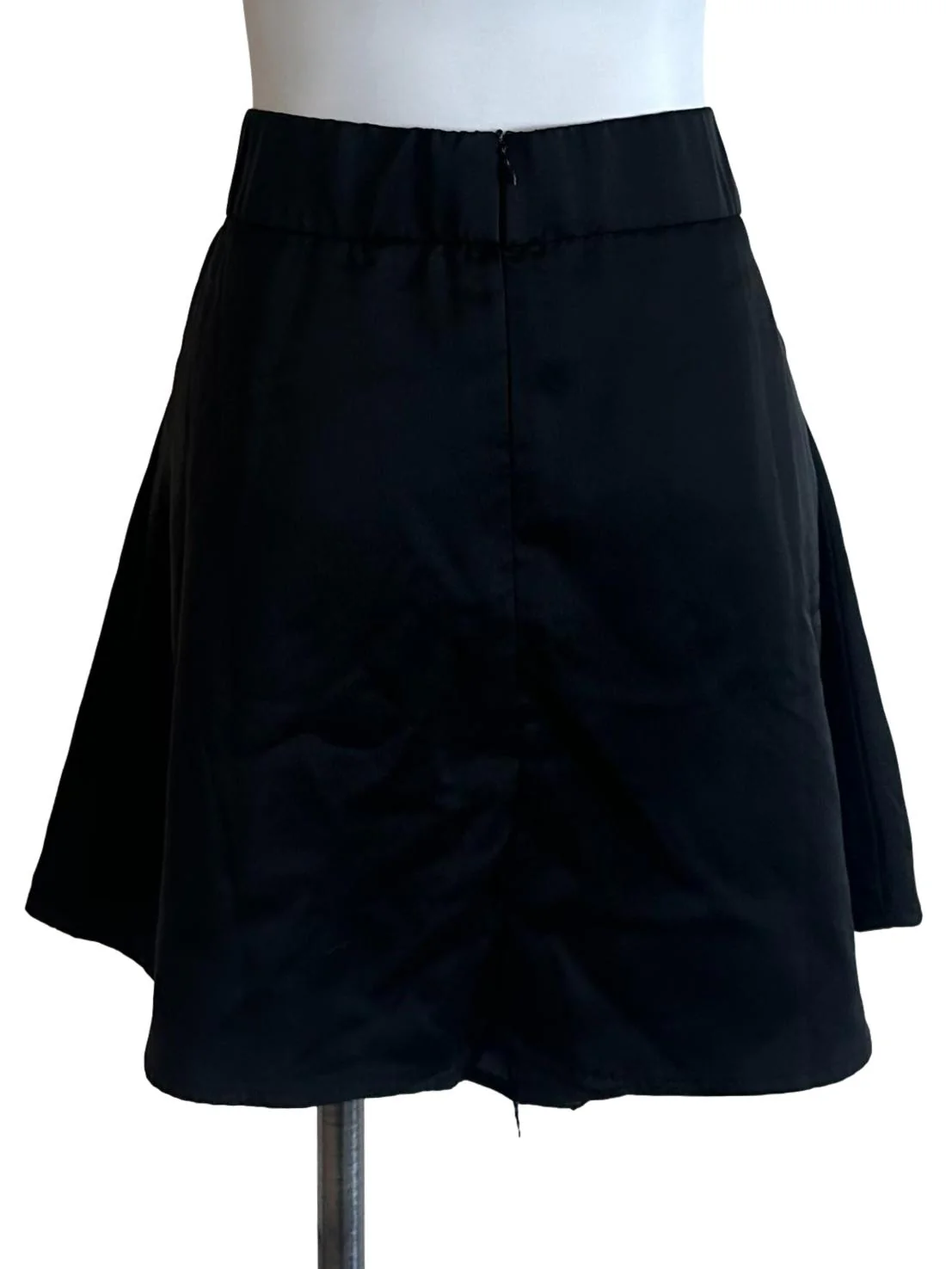Raven Black Satin Skorts - Image 2
