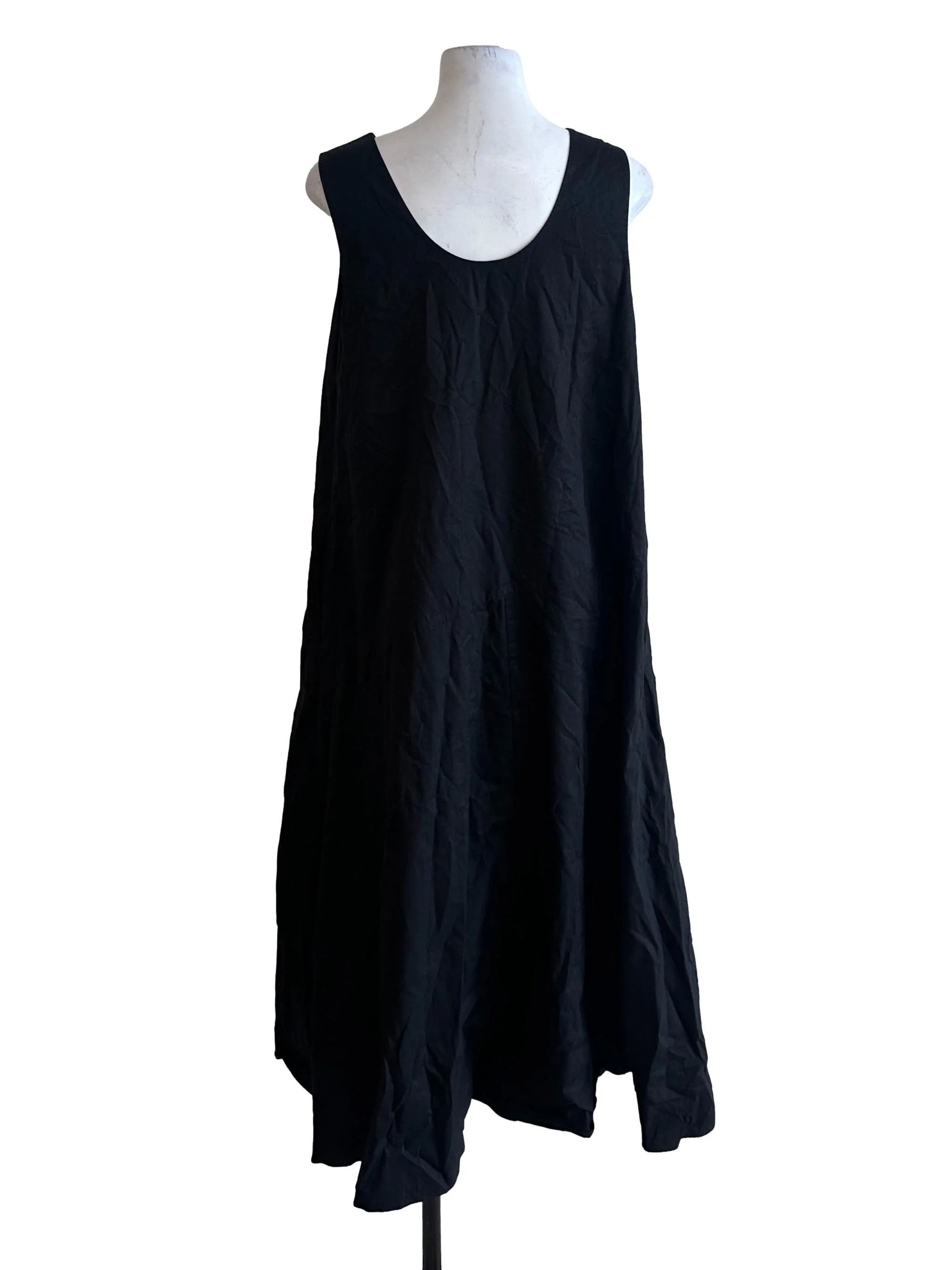 Raven Black Scoop Neckline Tent Dress OSN - Image 2
