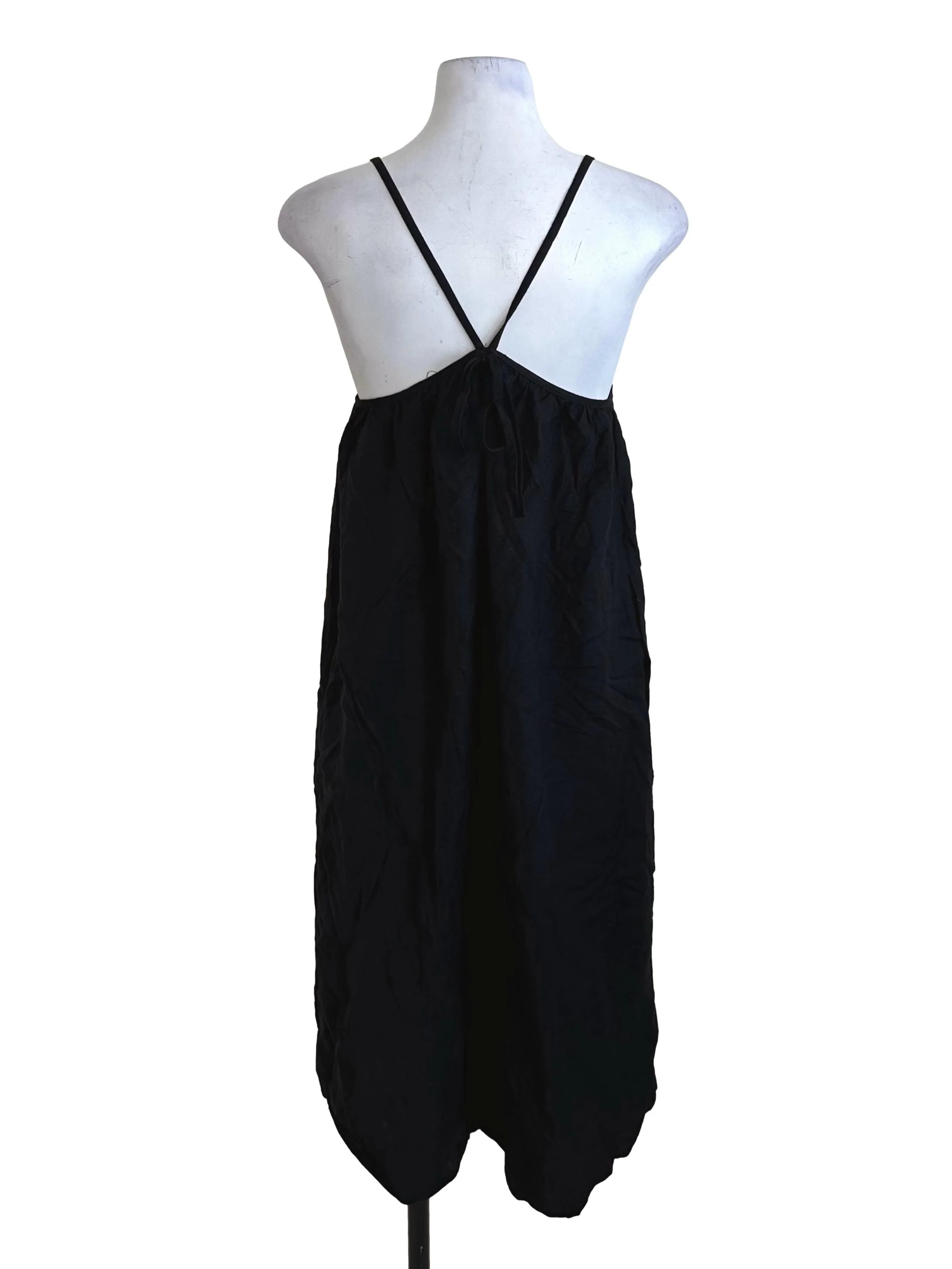 Raven Black Square Neck Tent Dress LB - Image 2