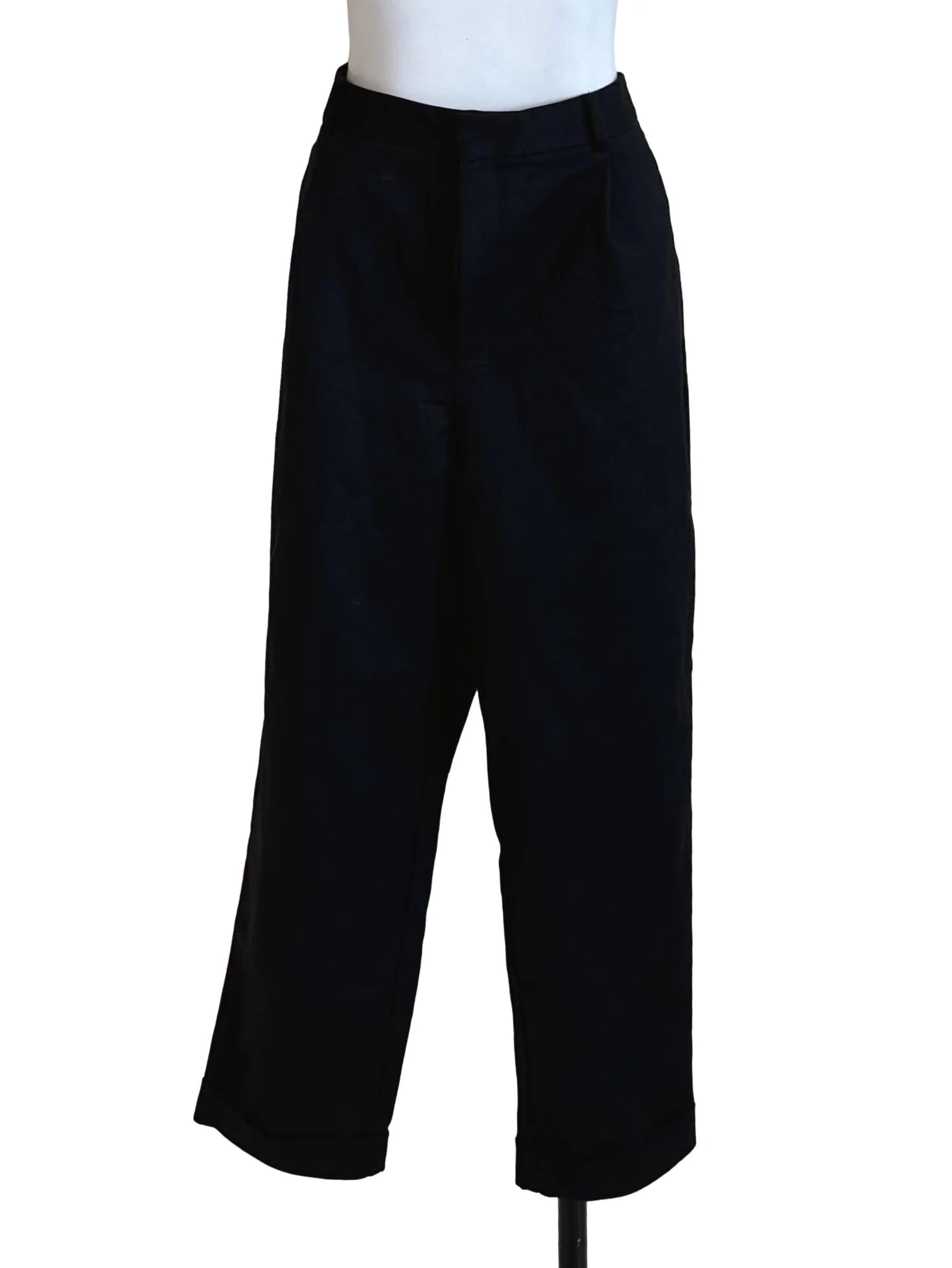 Raven Black Straight Pants LB