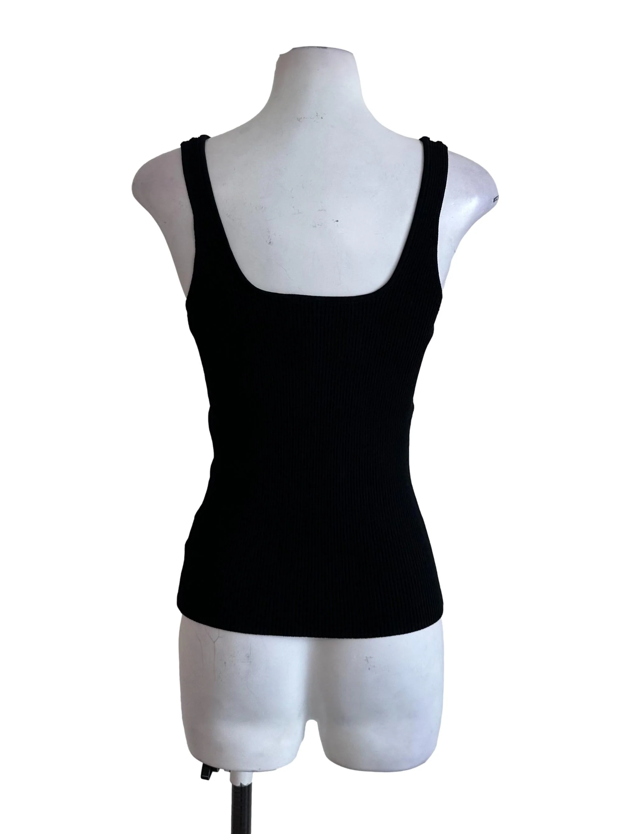 Raven Black V Neck Knit Top - Image 2