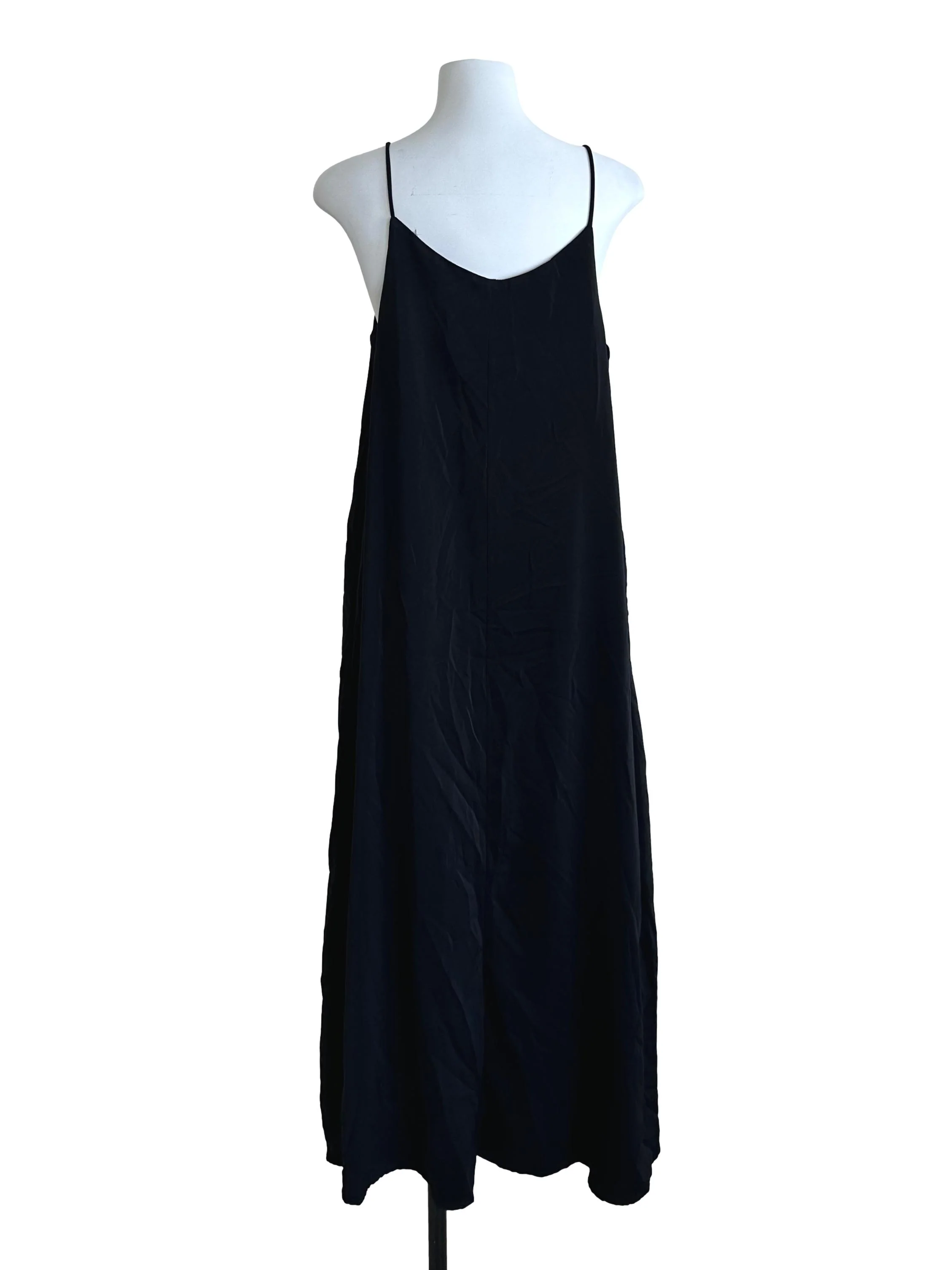 Raven Black V Neck Tent Dress - Image 2