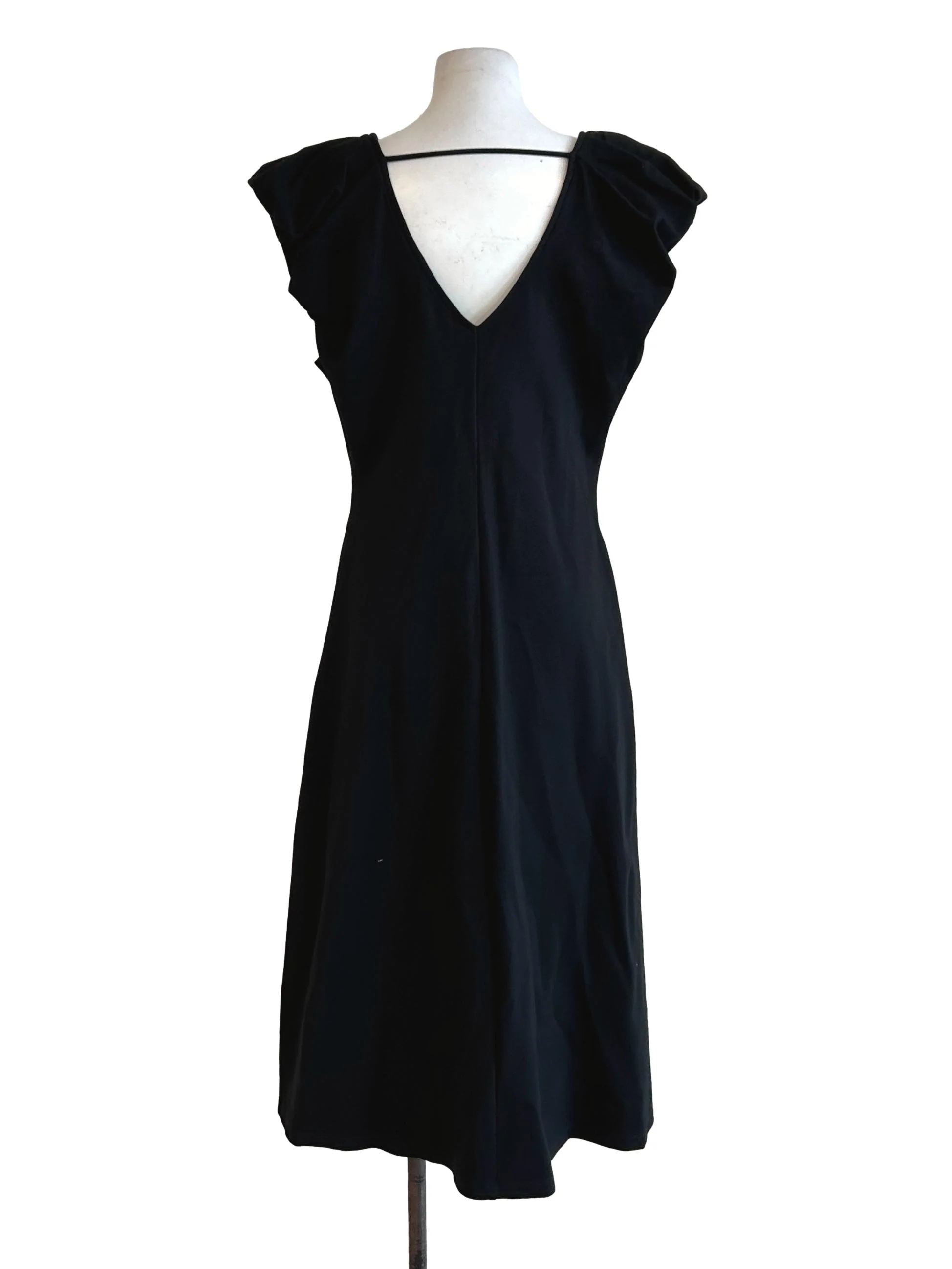 Raven Black V-Neckline Dress LB - Image 2