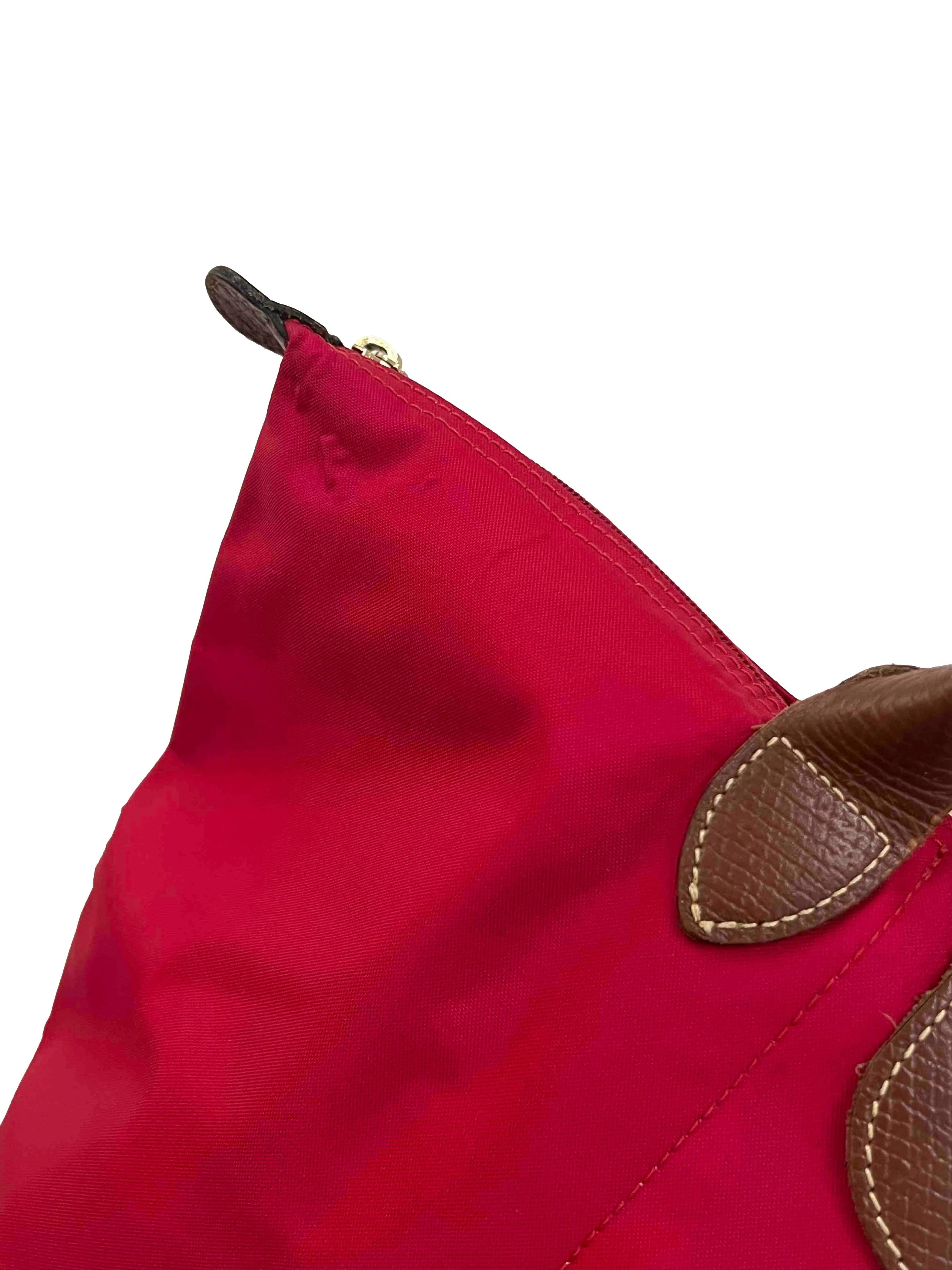 Red Le Pliage Tote Bag - Image 8