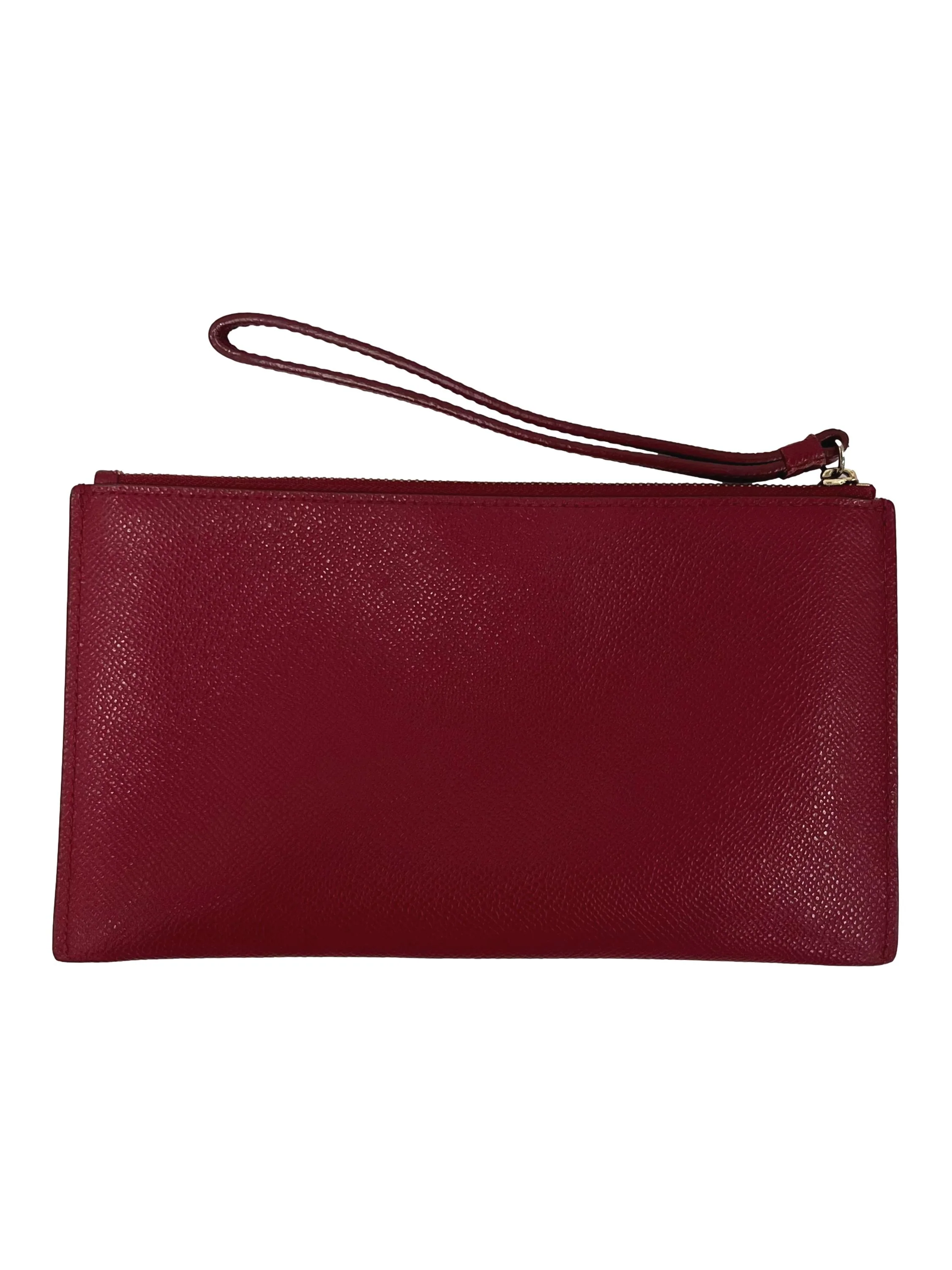 Red Leather Babylon Envelope Clutch CSN - Image 2