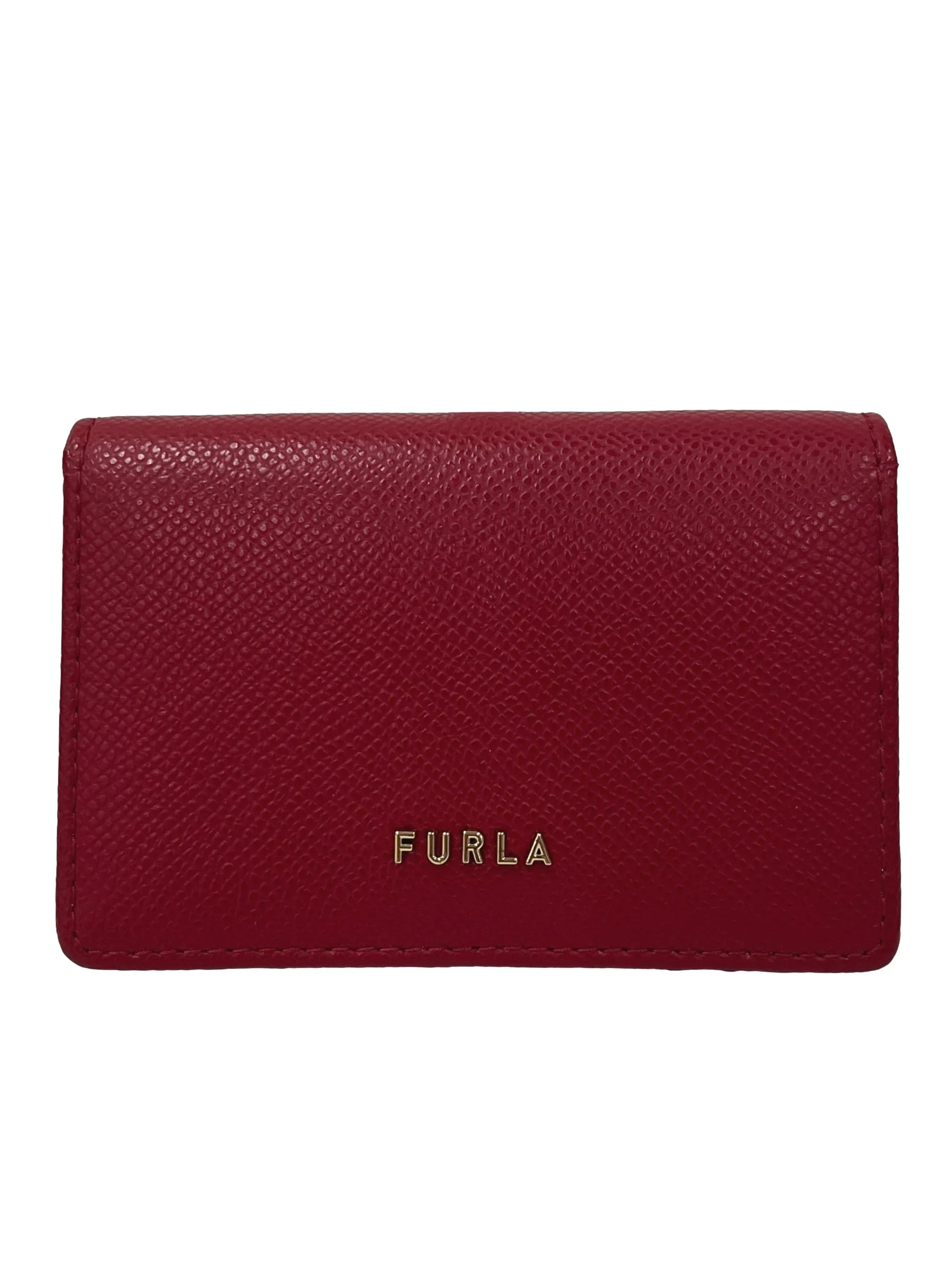 Red Leather Babylon Small Trifold Wallet CSN