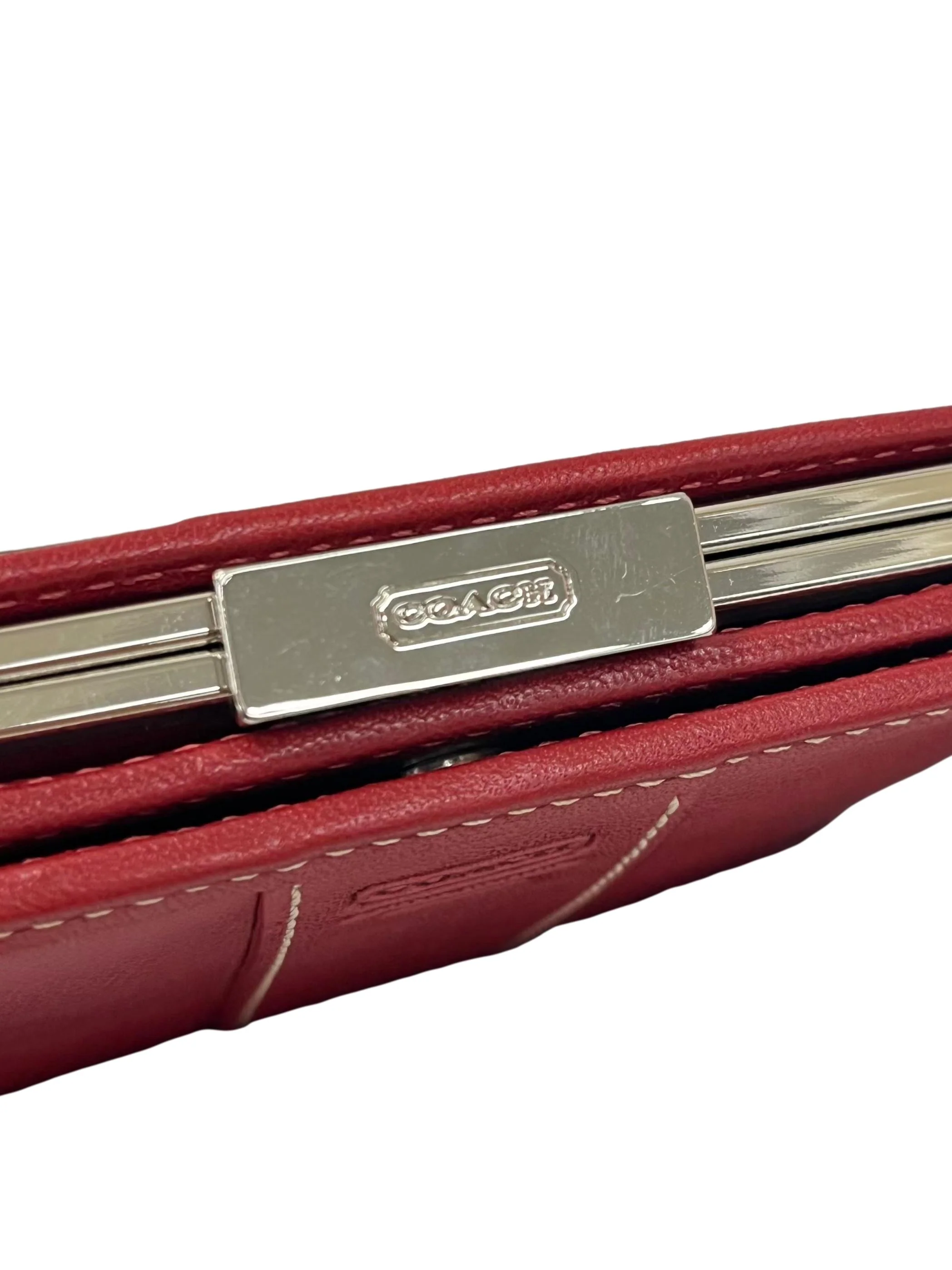Red Leather Bifold Wallet CSN - Image 4