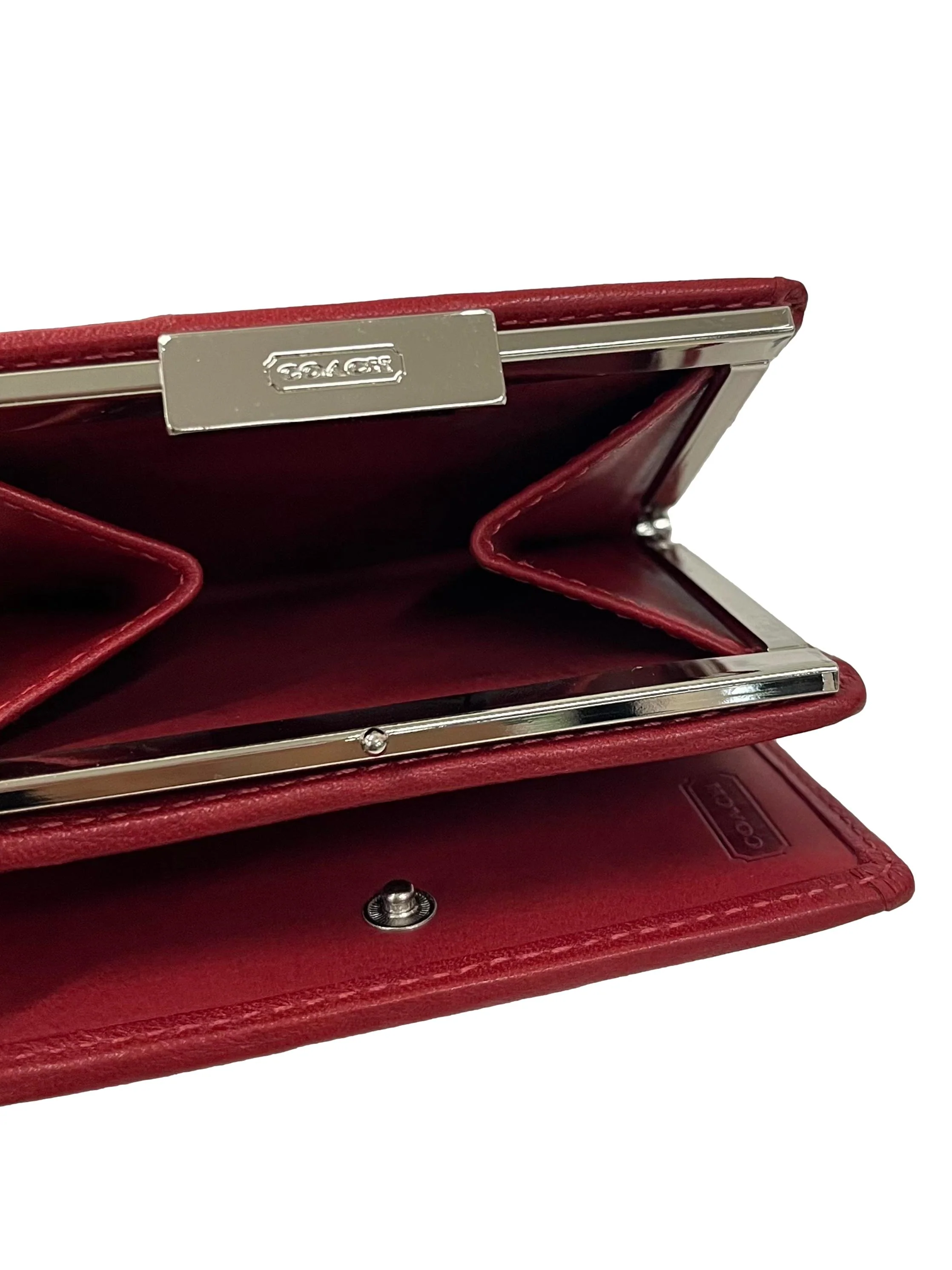 Red Leather Bifold Wallet CSN - Image 6