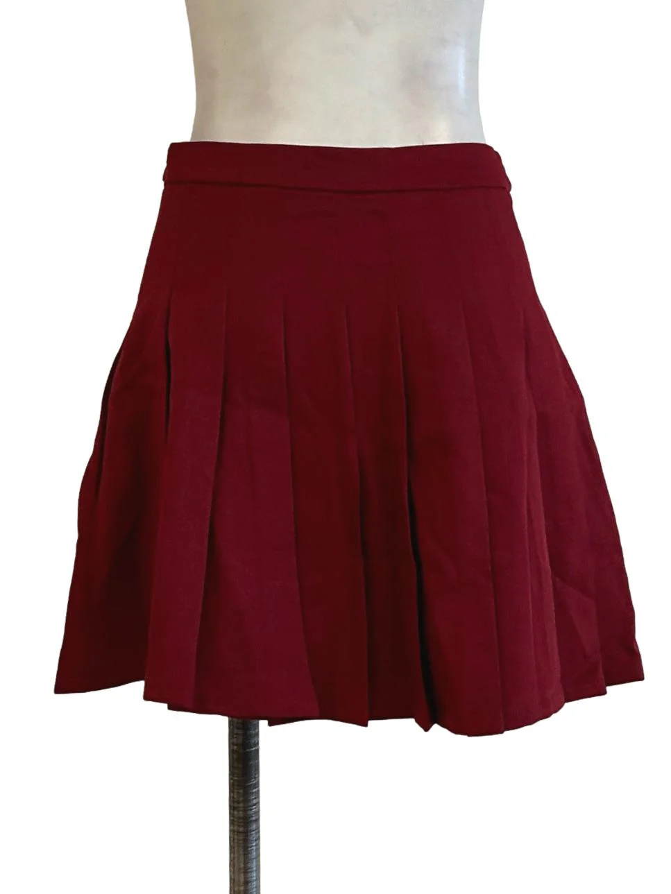 Red Pleated Skirt - Image 2