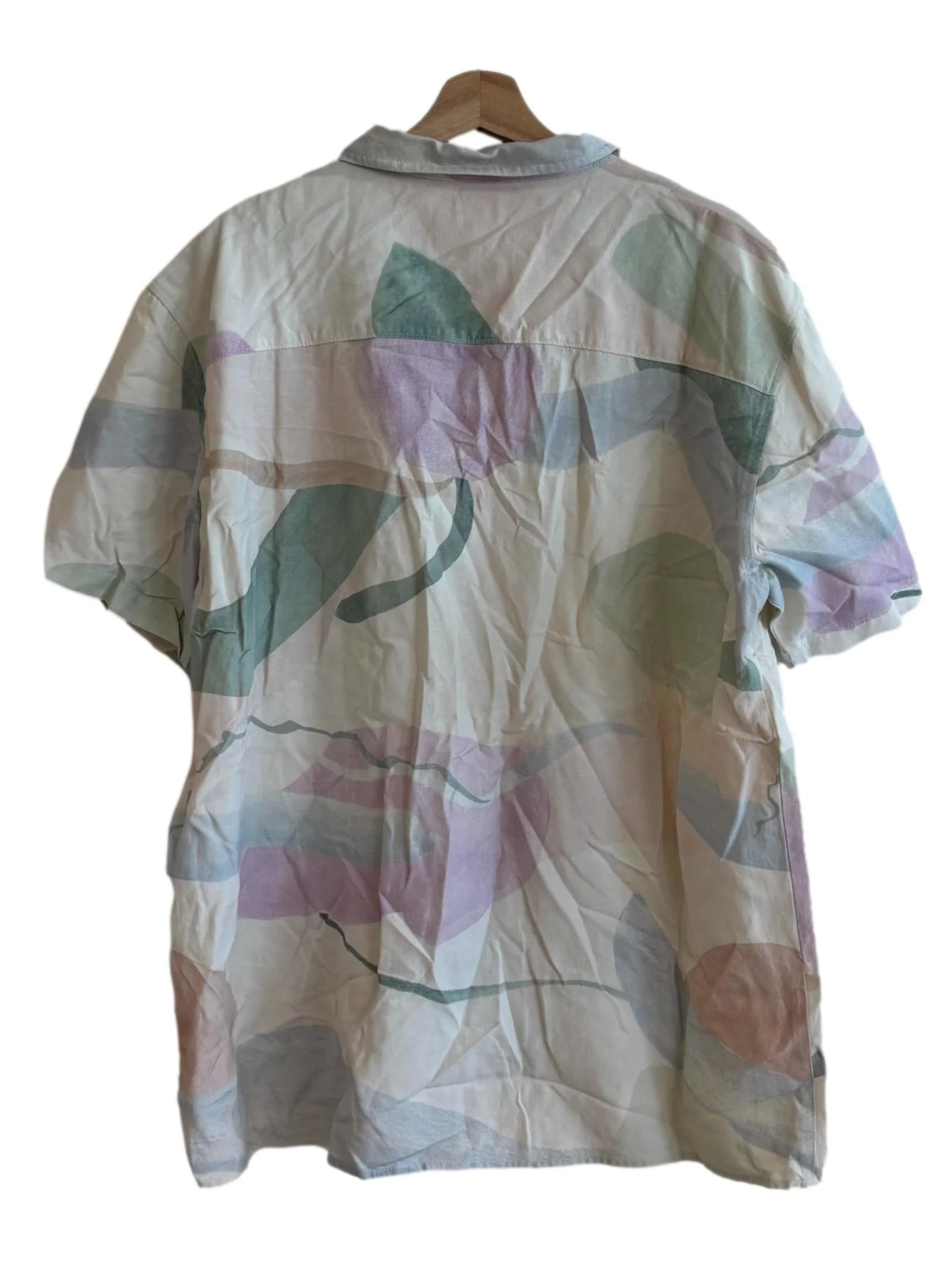 Rice White Abstract Short Sleeve Shirt - Image 2
