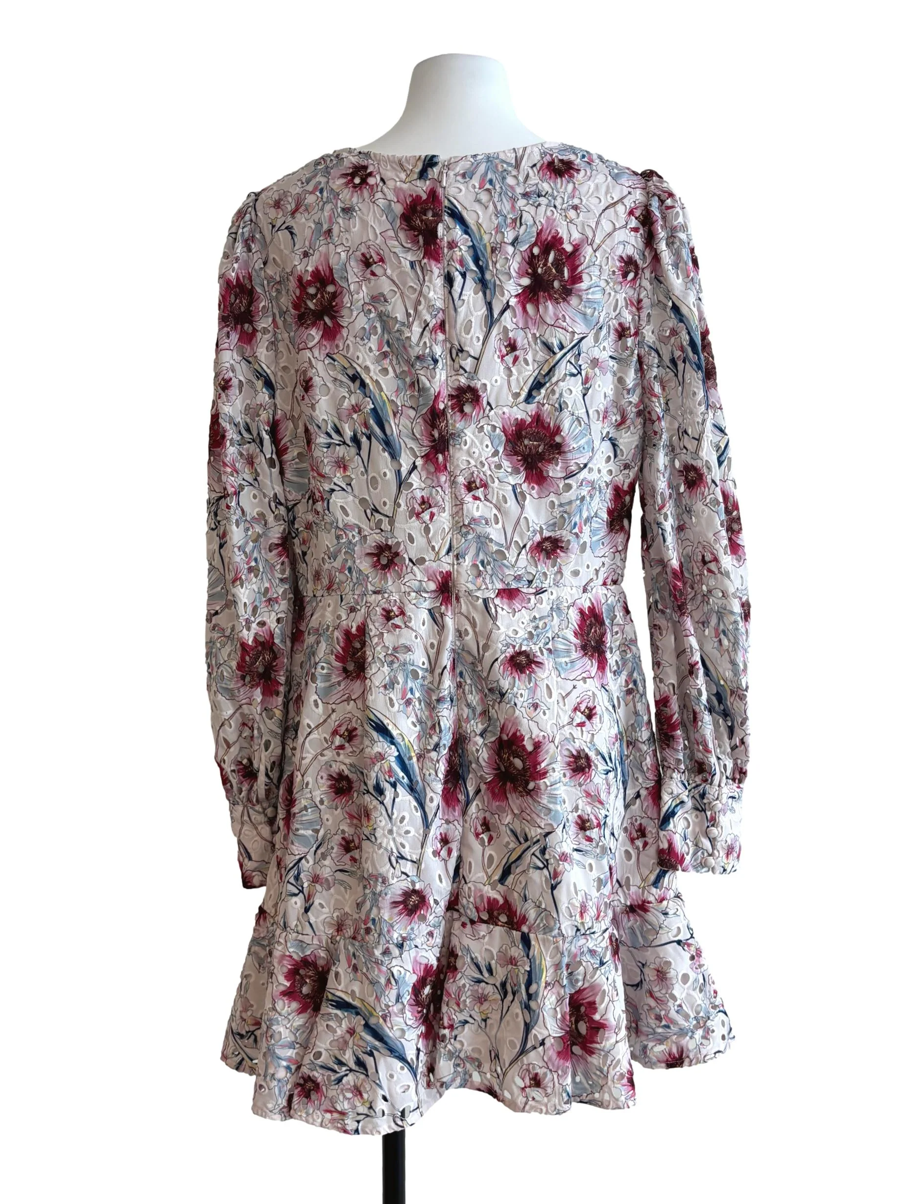 Rice White Floral Eyelet Dress - Image 2