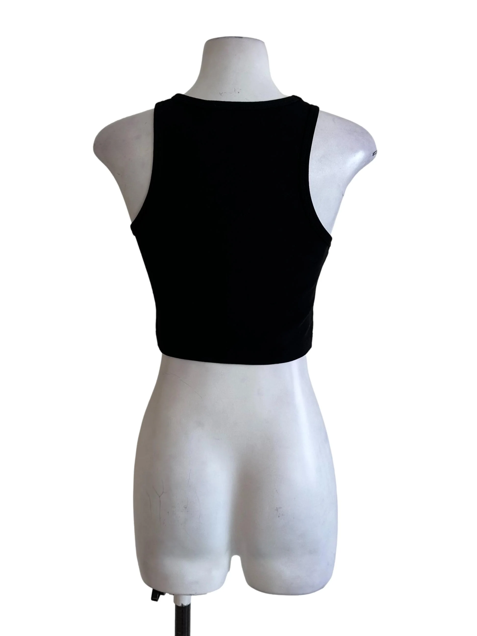 Rich Black Casual Tank Top - Image 2