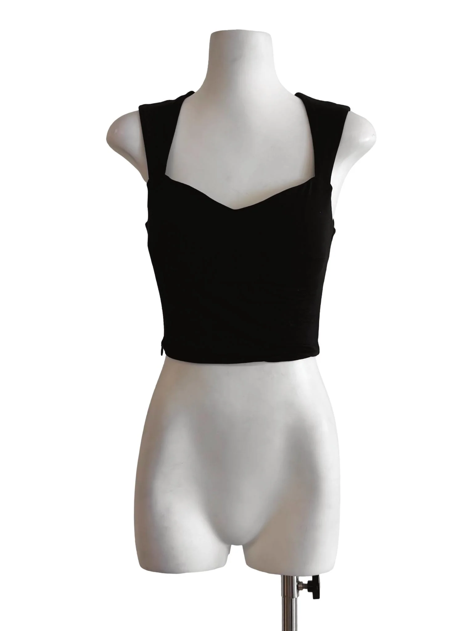 Rich Black Diamond Neck Top