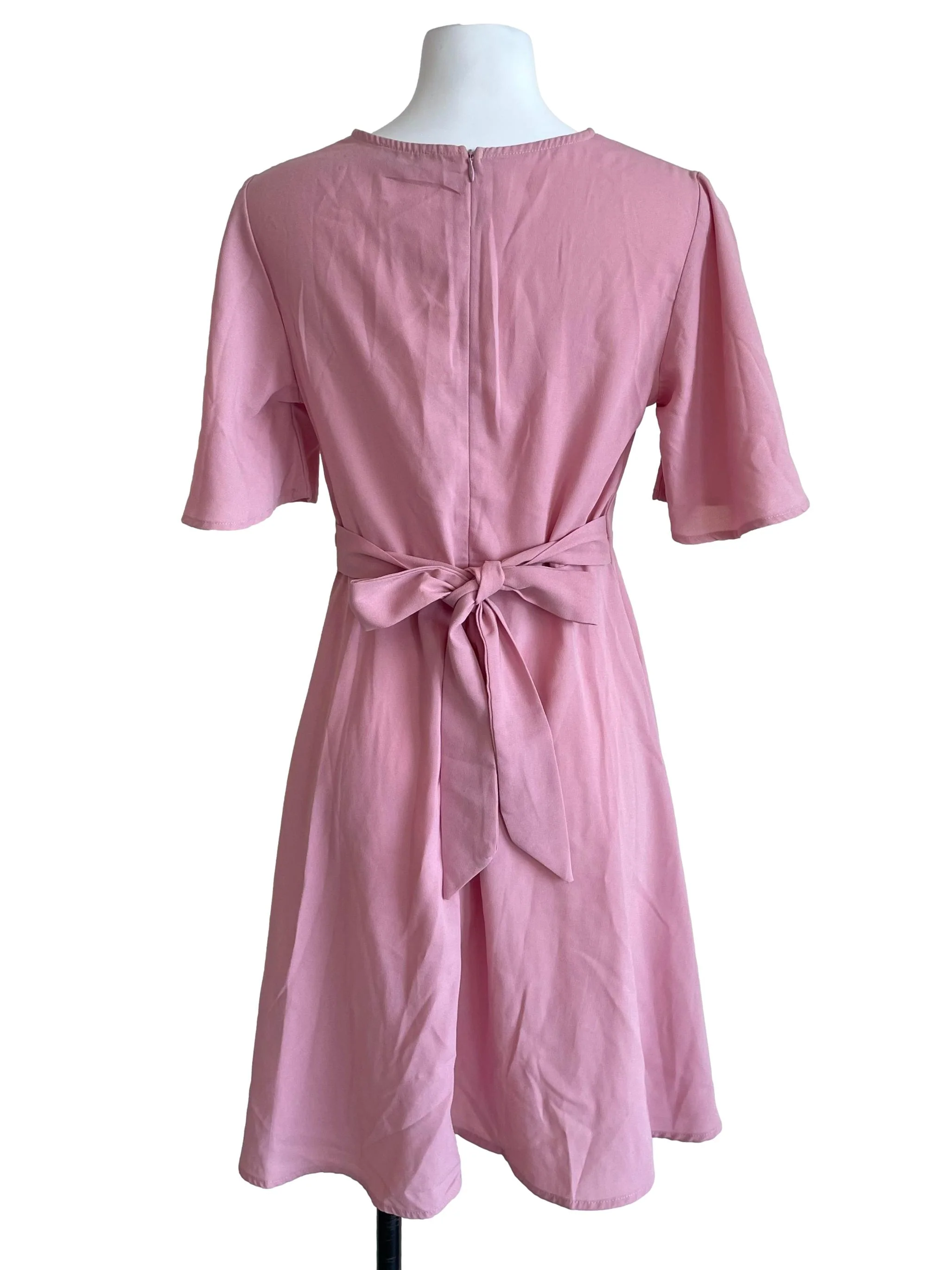 Rose Bell Sleeves Wendy Wrap Dress - Image 2