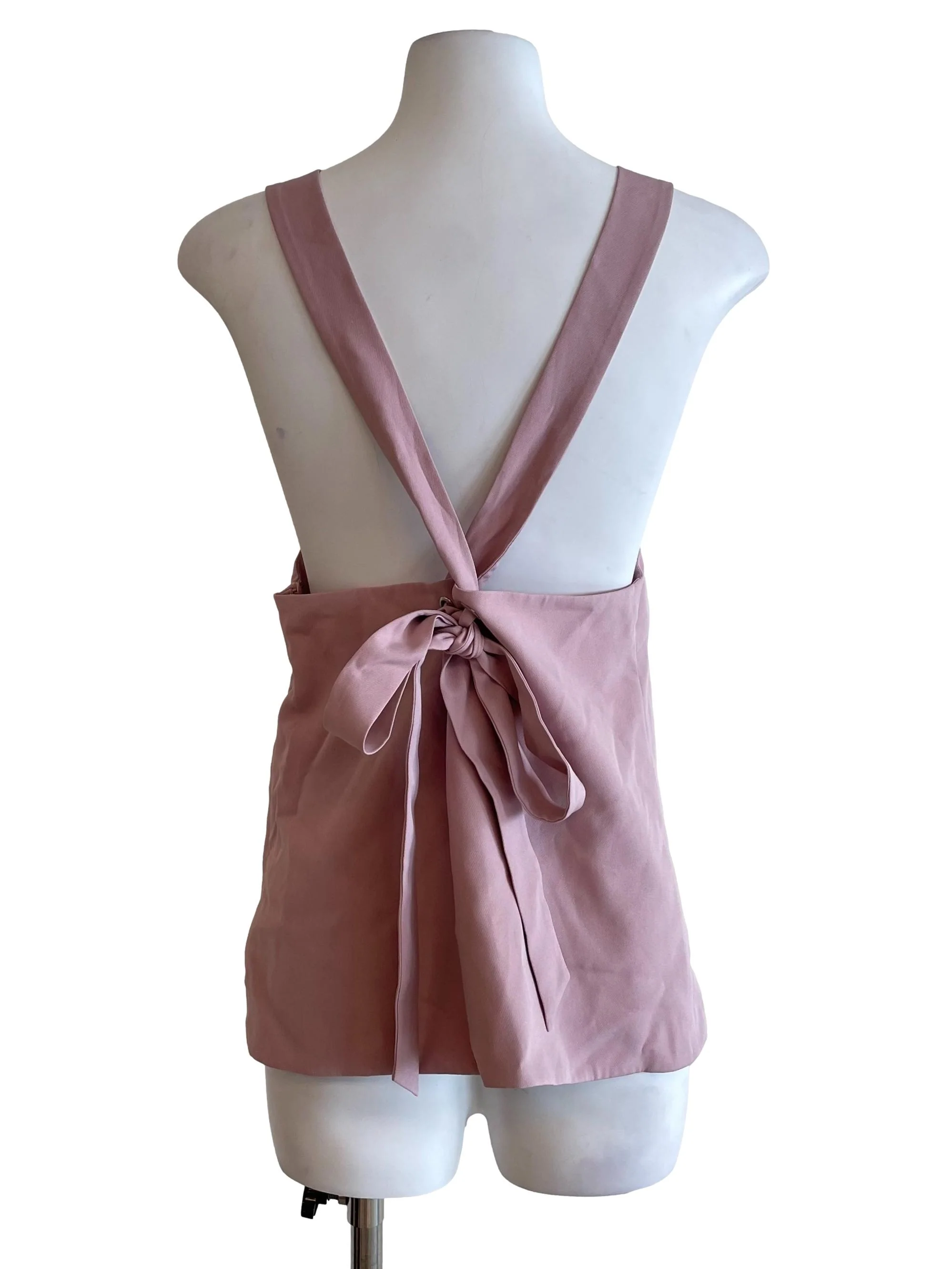 Rose Pink Crossed Back Top - Image 2