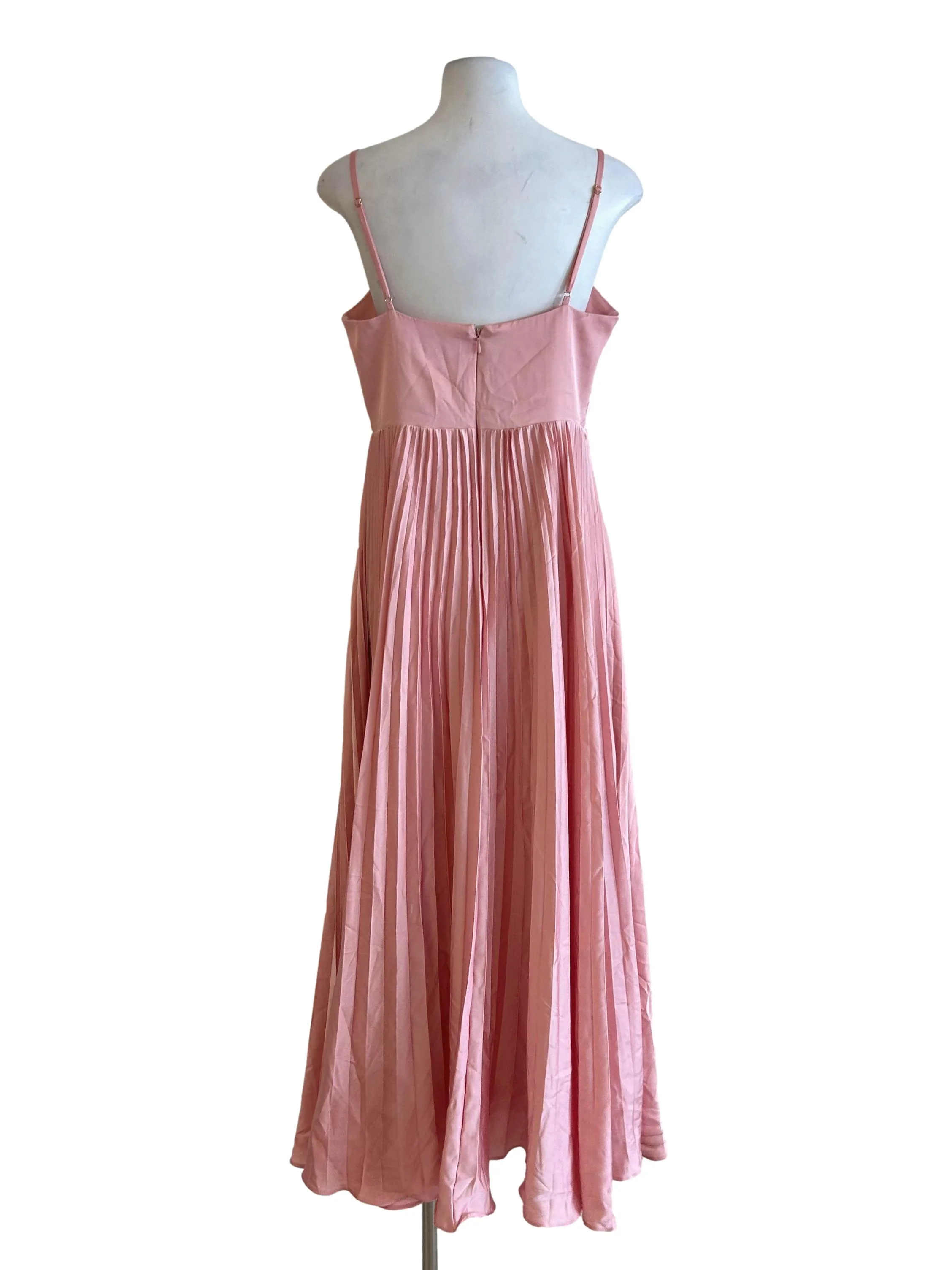 Rose Pink Pleated Dress - Image 2