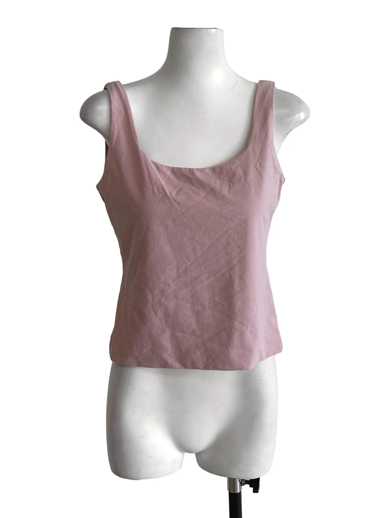 Rose Pink Scoop Neckline Top