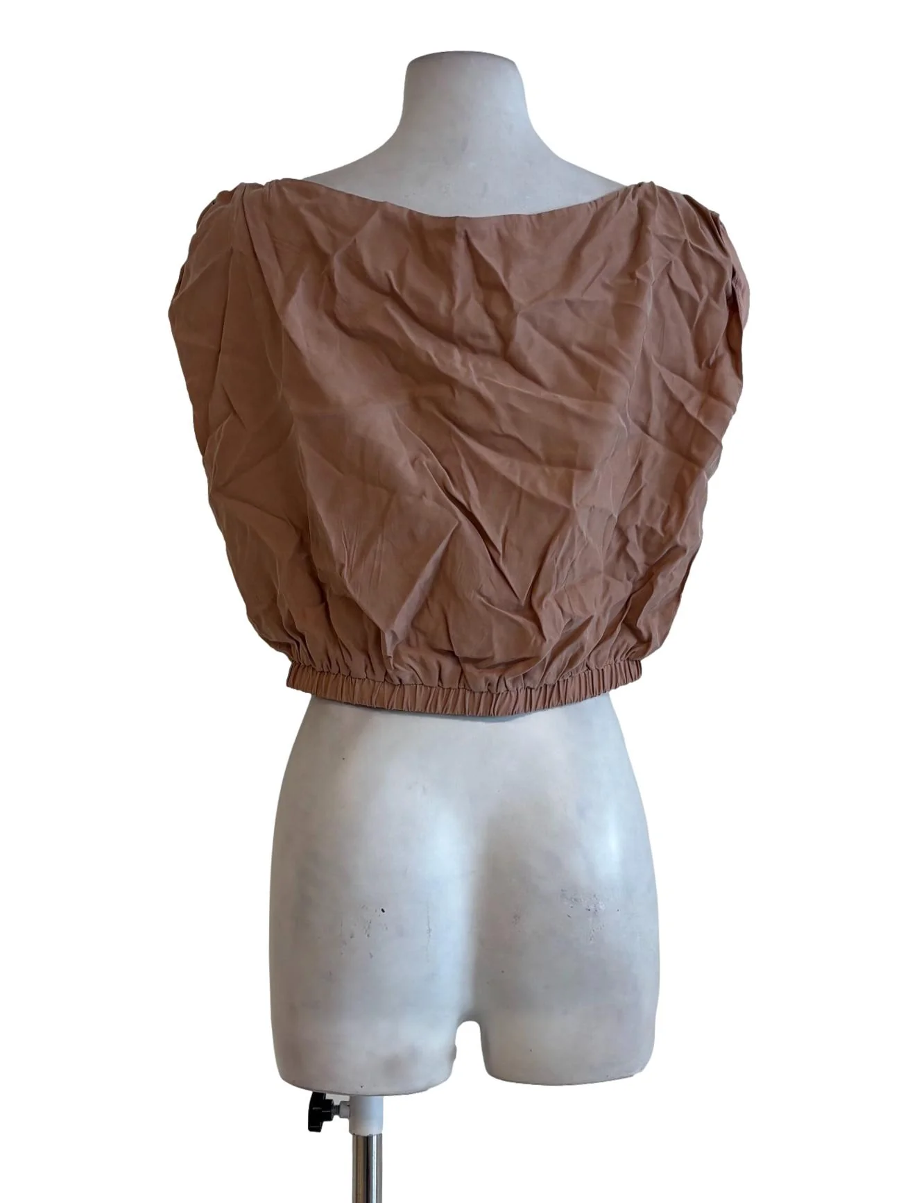 Rose Pink Sleeveless Crop Top - Image 2