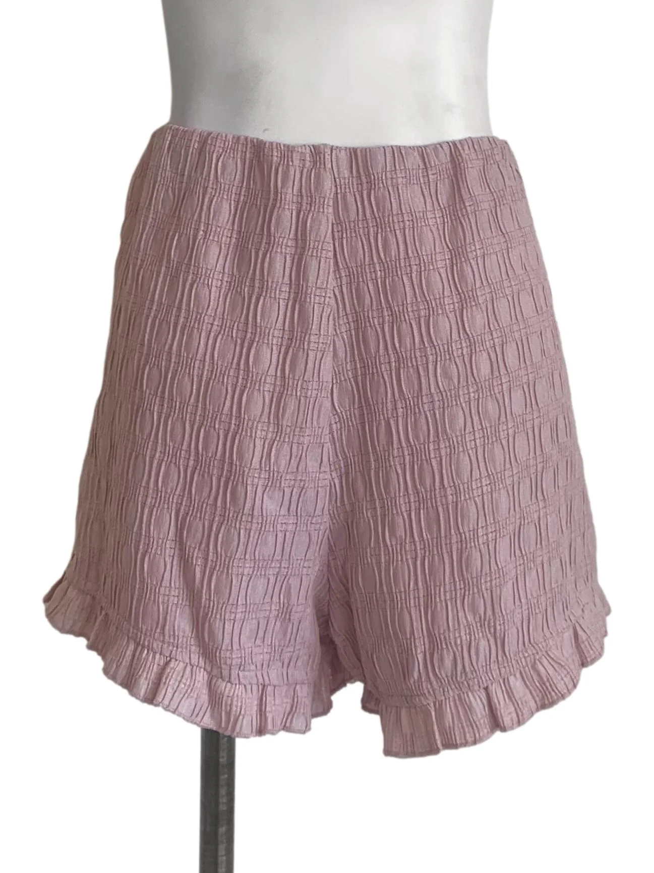 Rose Pink Textured Bloomer Shorts TTR - Image 2