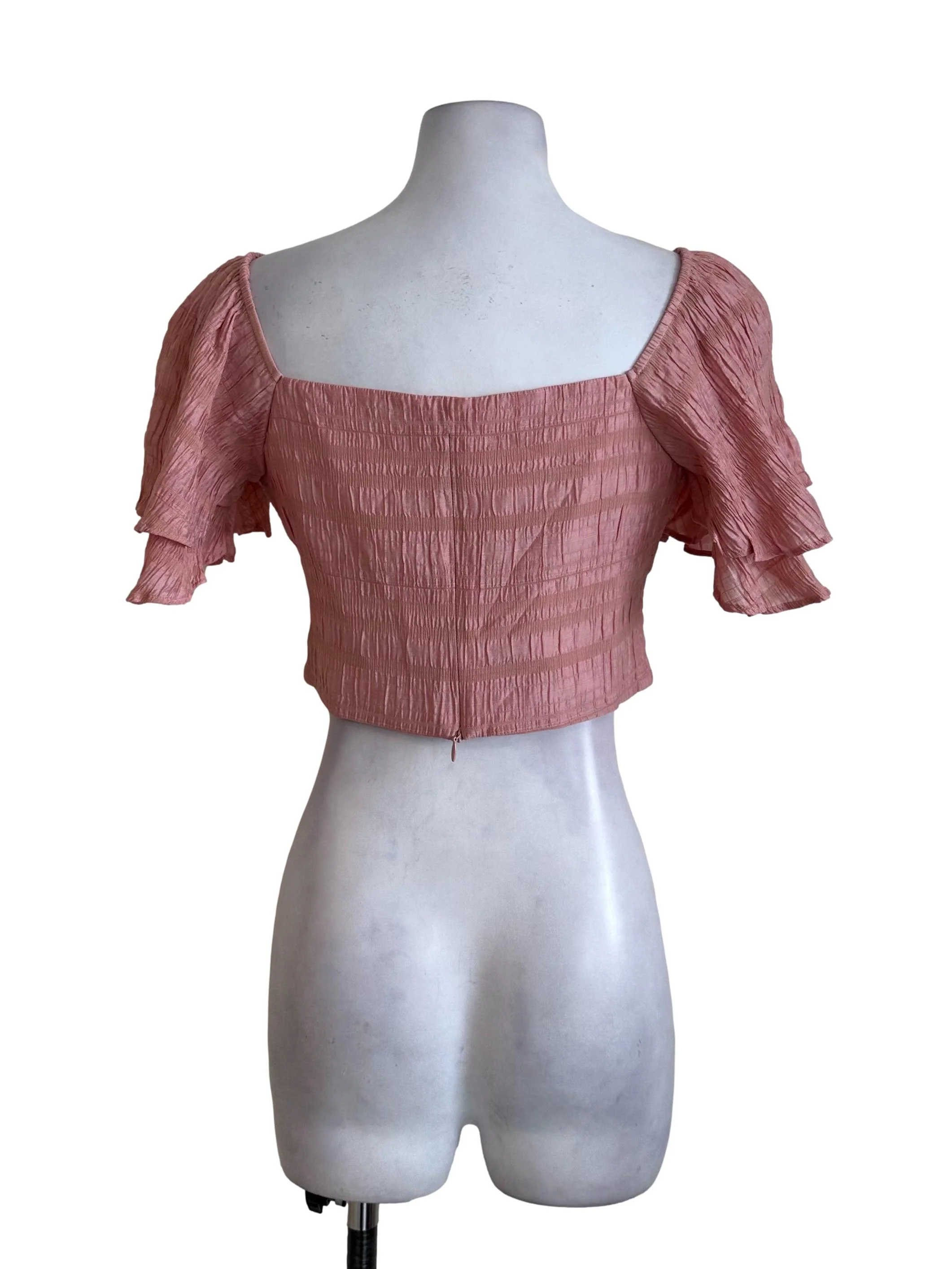Rose Pink Textured Top - Image 2