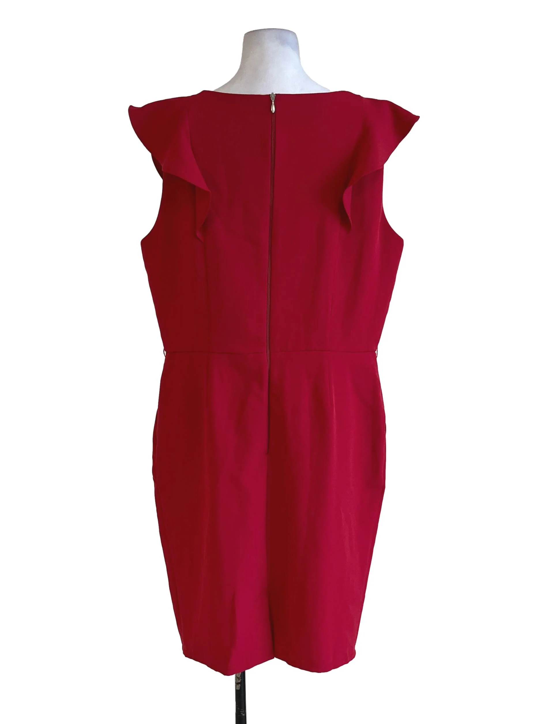 Rose Red Ruffles Dress - Image 2