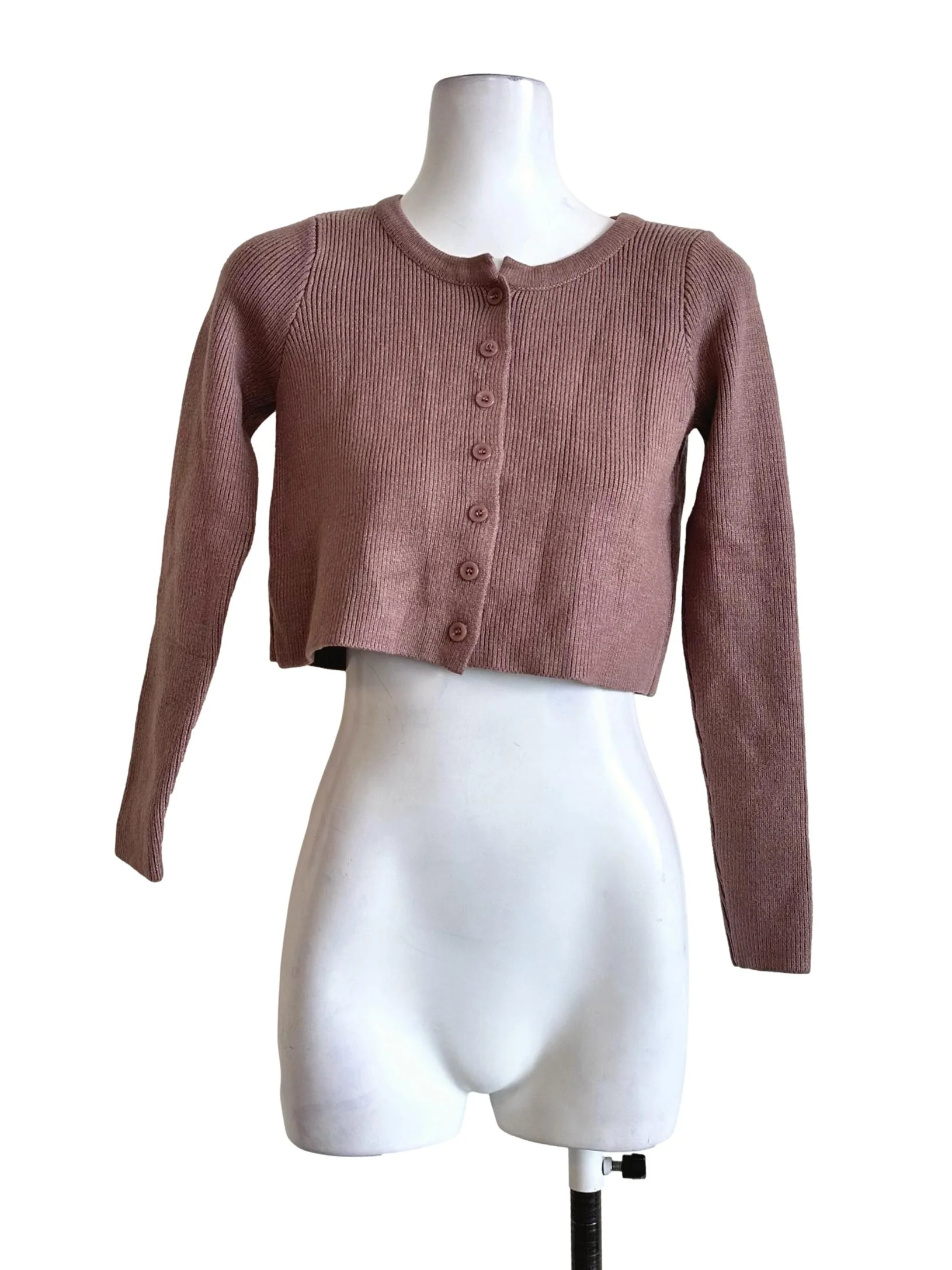 Rosewood Pink Knit Cardigan