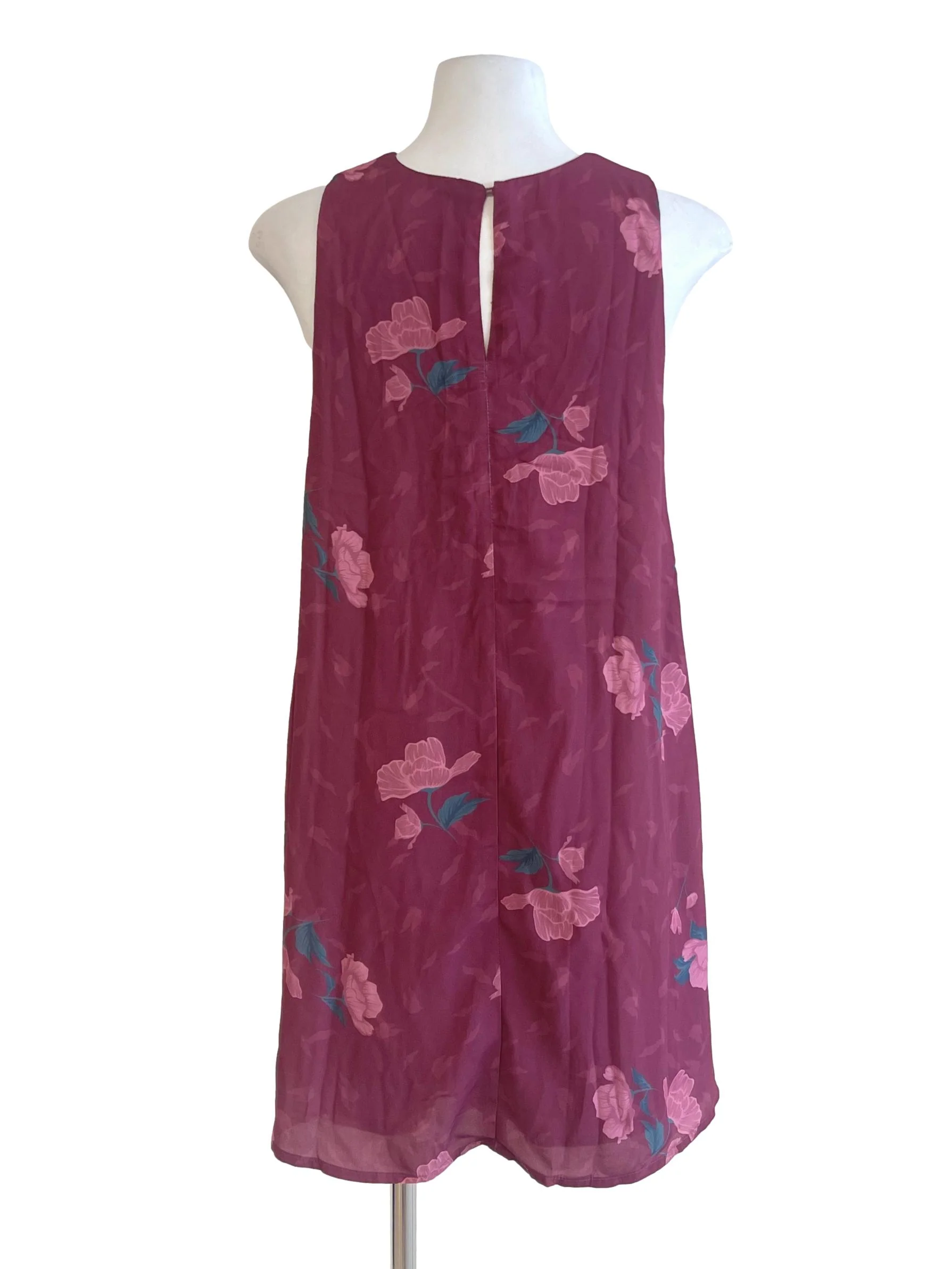 Rosewood Rose Printed Jewel Neck Shift Dress - Image 2