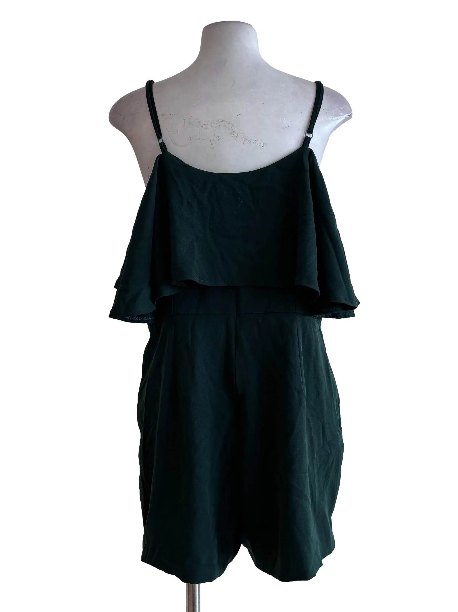 Royal Green Off-Shoulder Rompers - Image 2