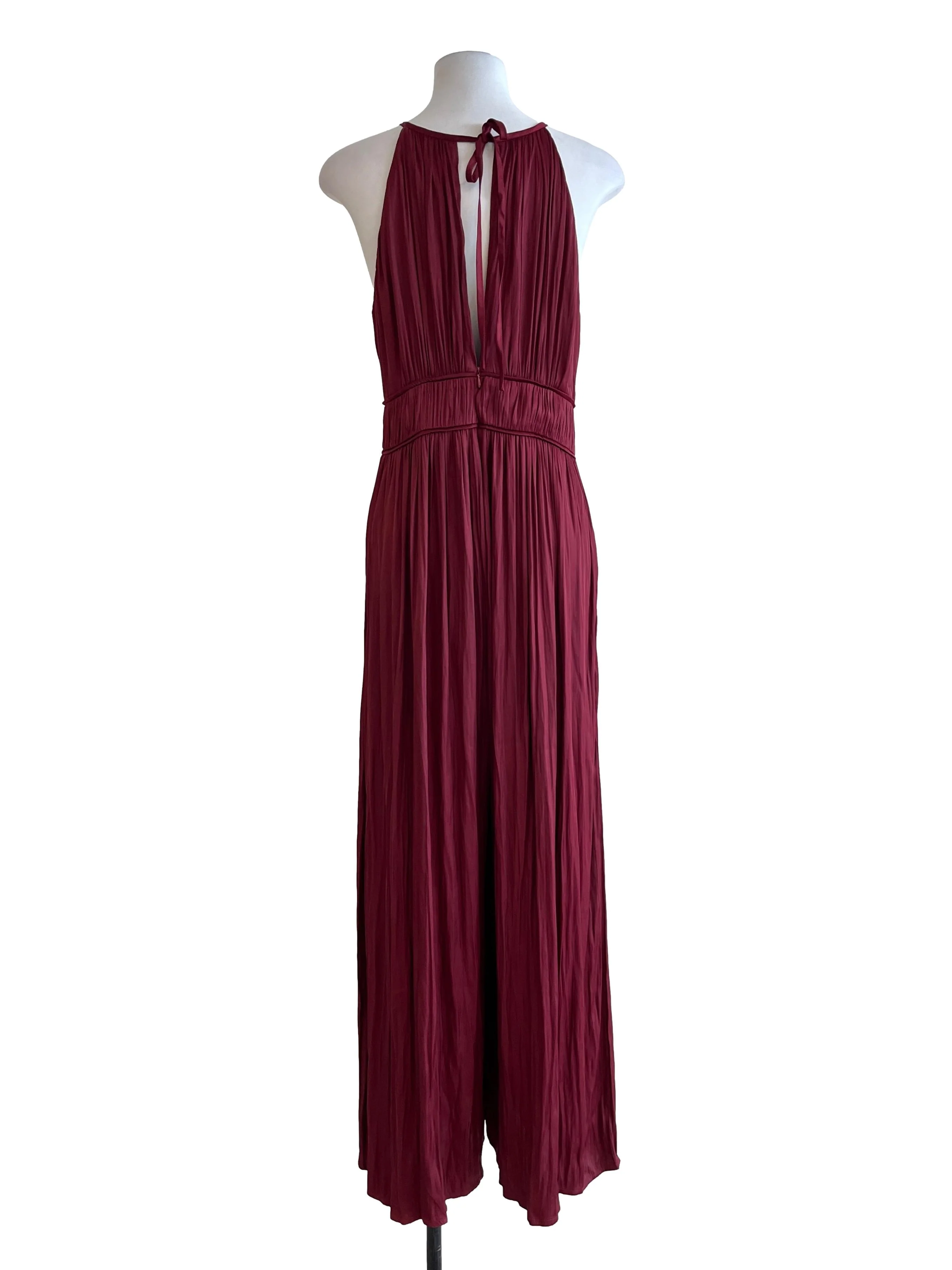 Ruby Red Scoop Sleeveless Jumpsuit - Image 2