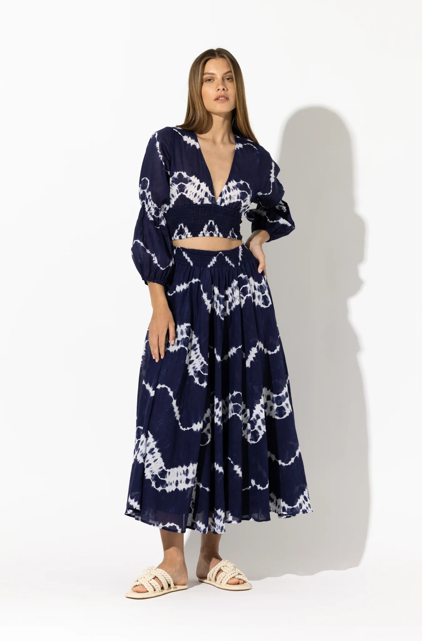 Saasha Skirt In Tie Dye - Blue CSN
