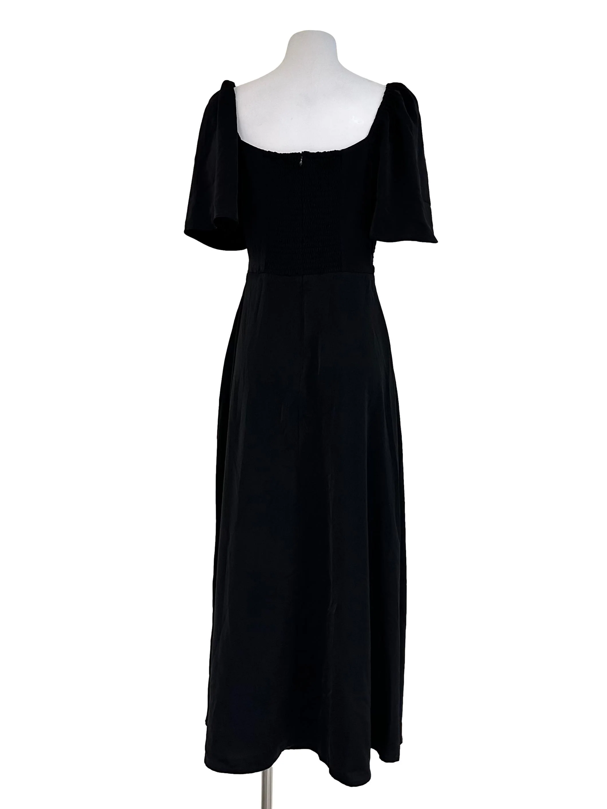 Sable Black Padded Maxi Dress - Image 2