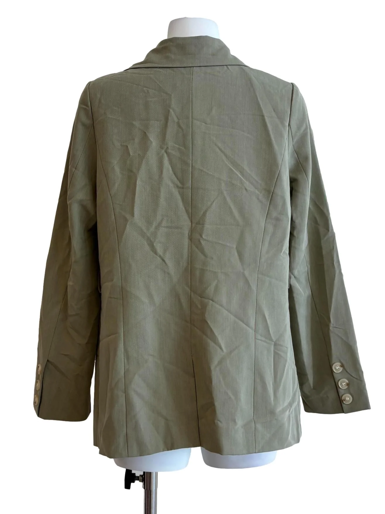 Sage Green Double Button Blazer - Image 2