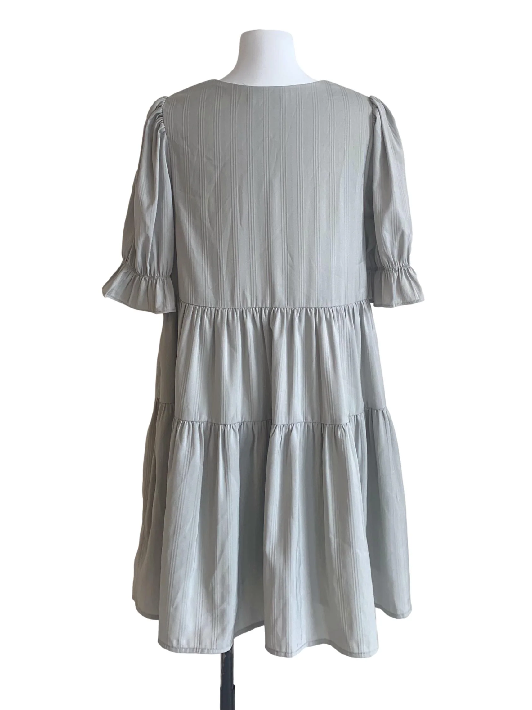 Sage Green Drop Waist Dress TWL - Image 2