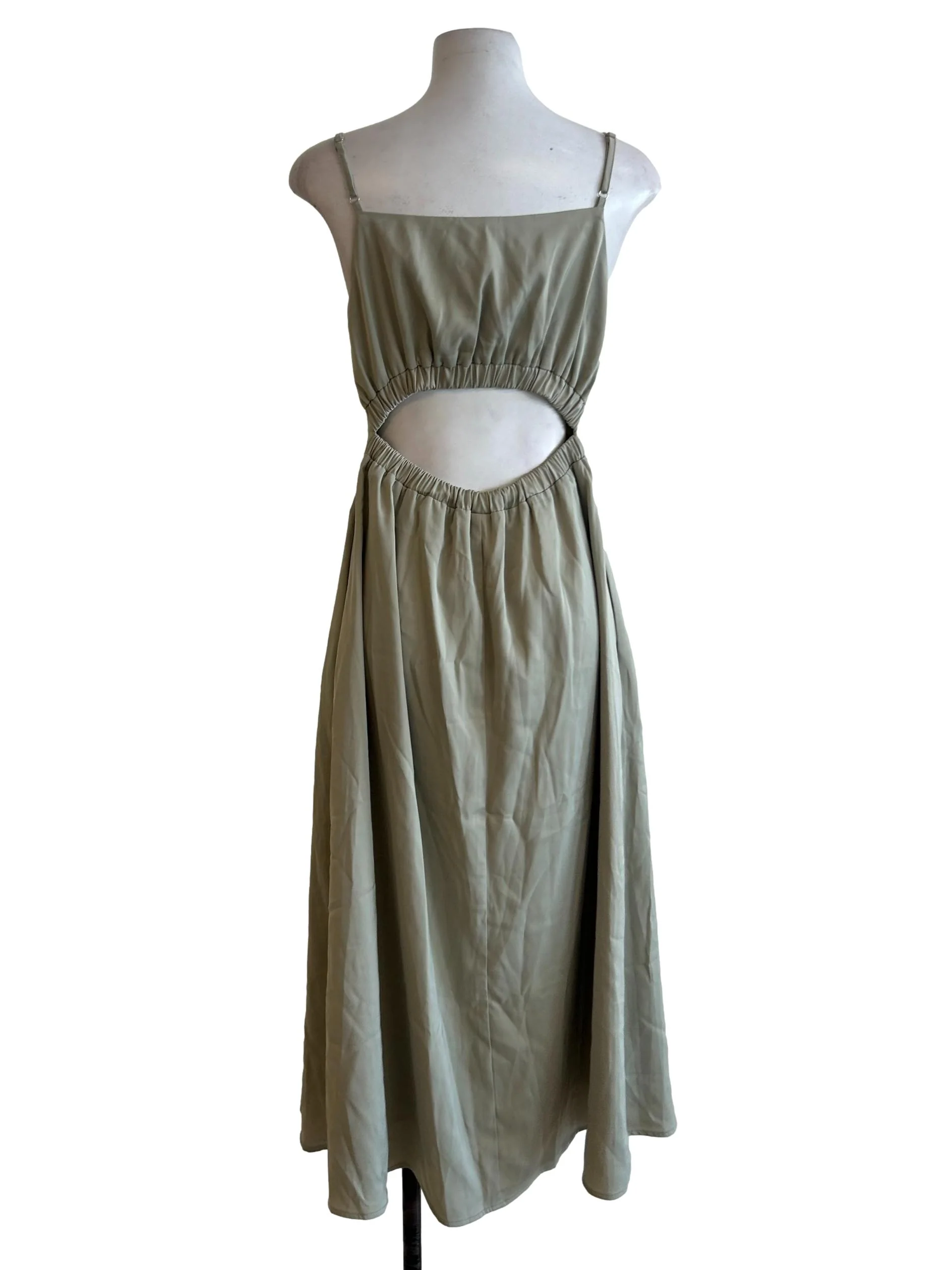Sage Green Midi Dress - Image 2