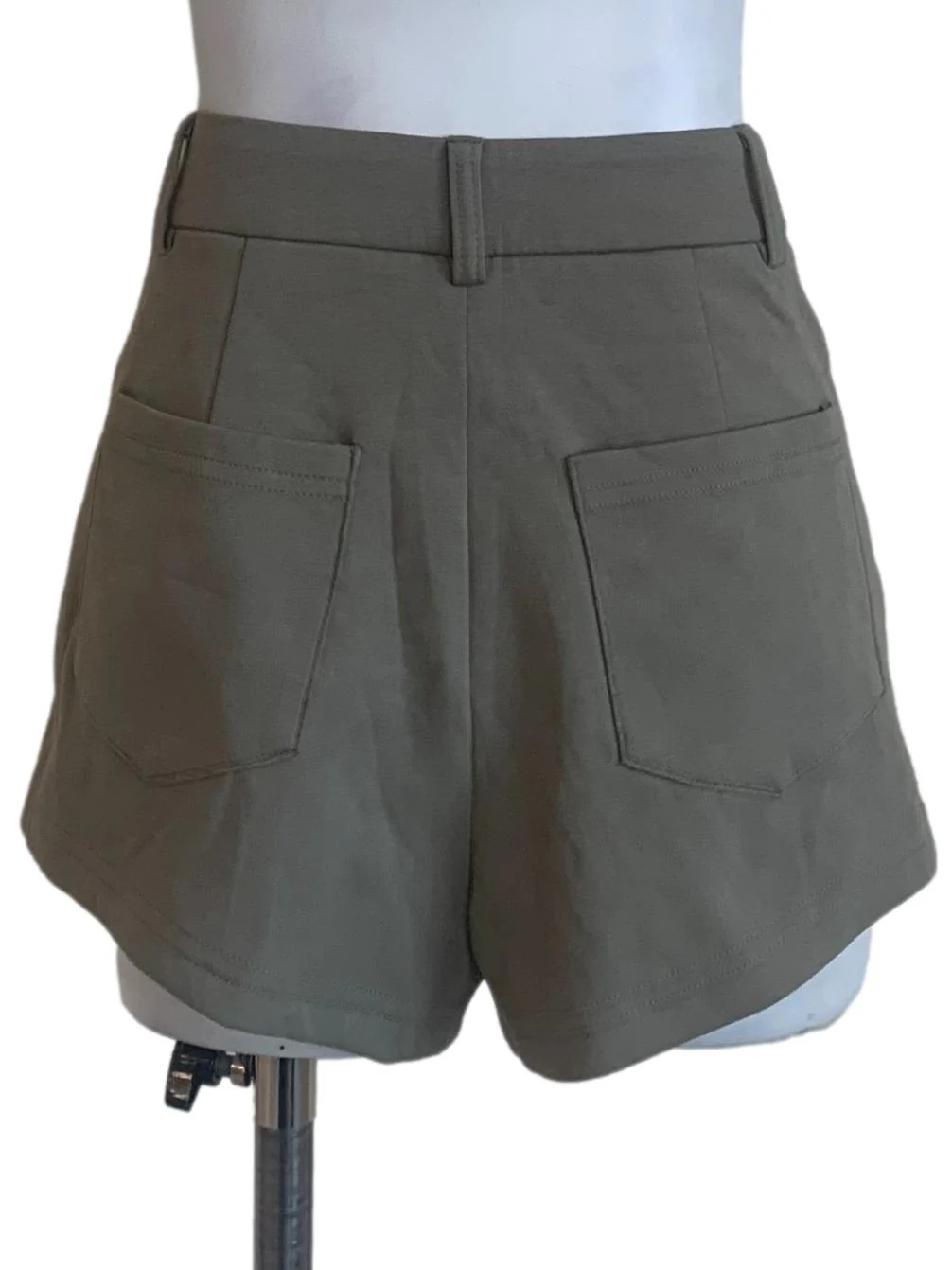 Sage Green Mini Shorts - Image 2