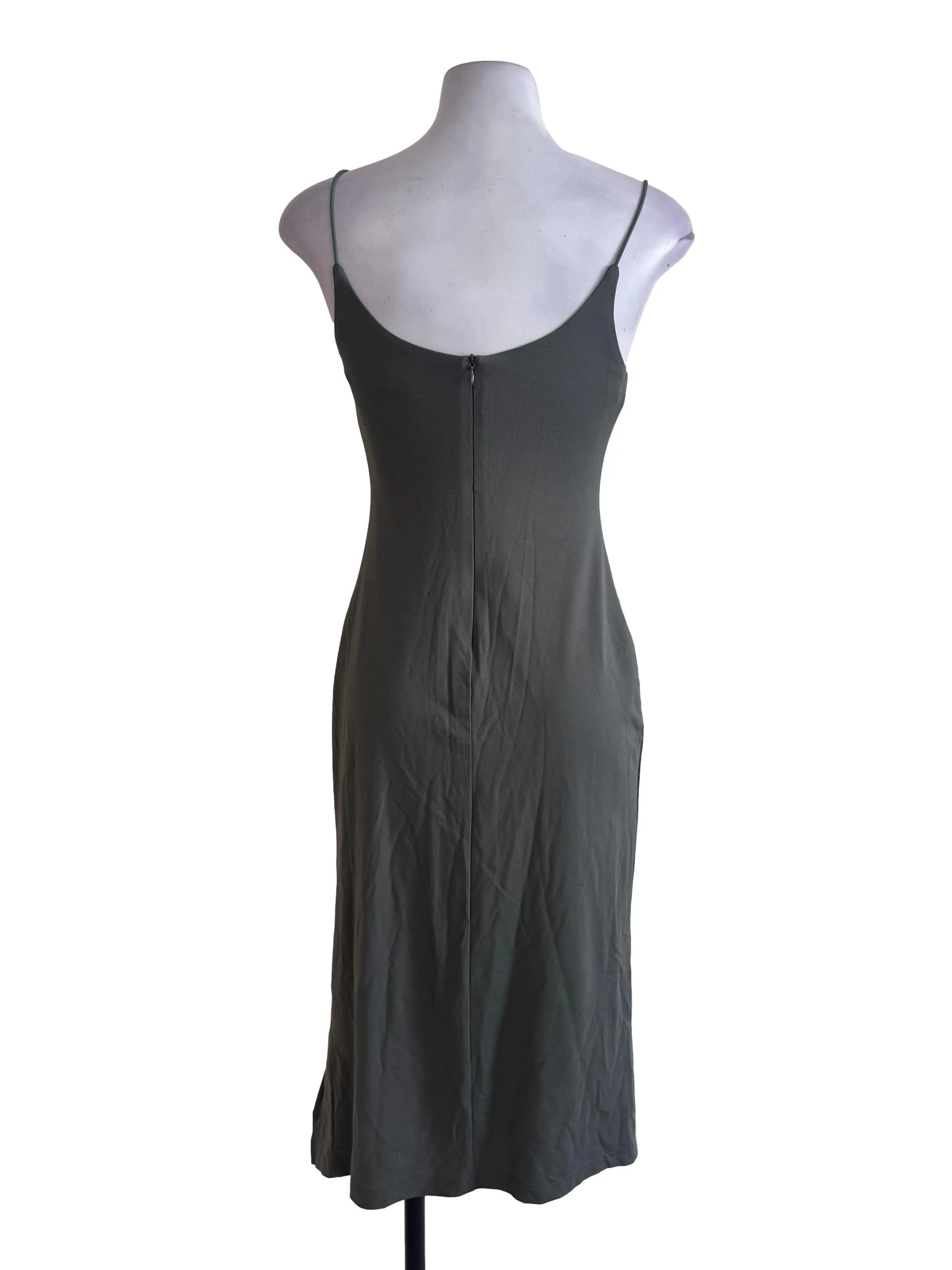 Sage Green Slip Dress - Image 2
