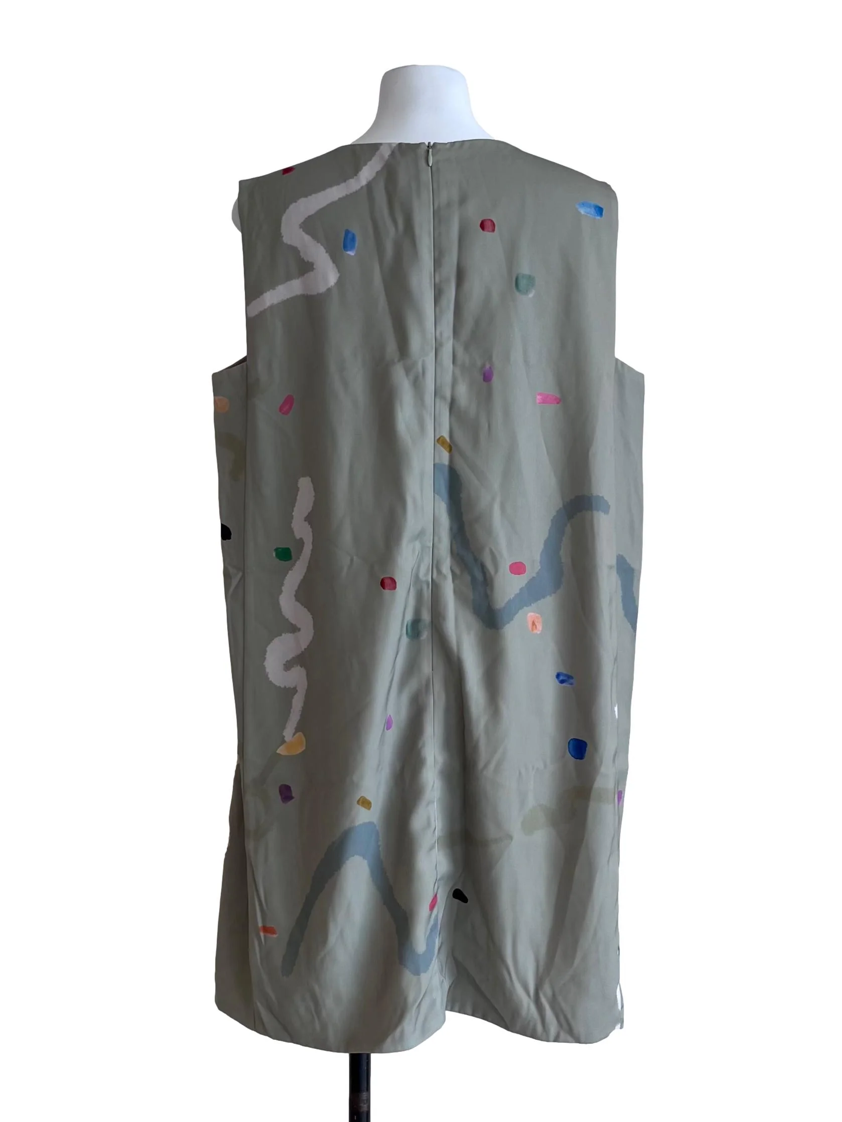 Sage Green Treasures Shift Dress OSN - Image 2