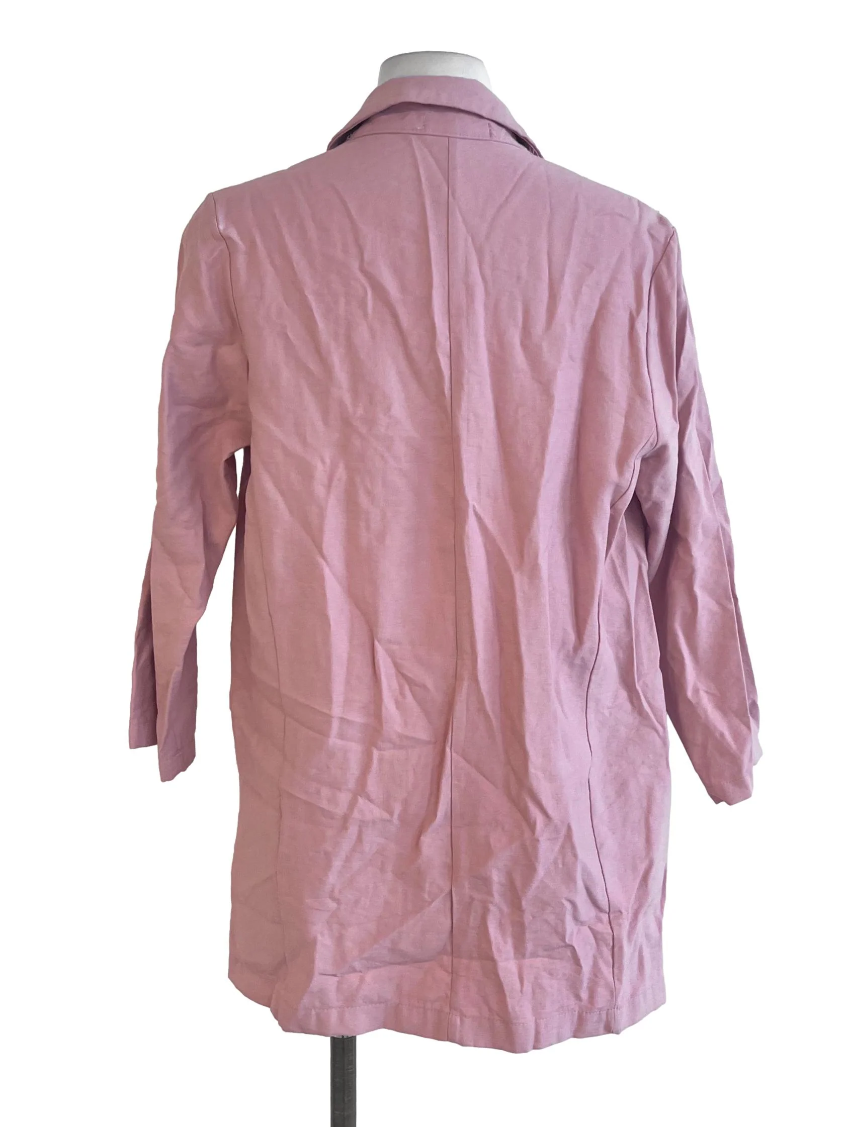 Salmon Pink Button Blazer - Image 2