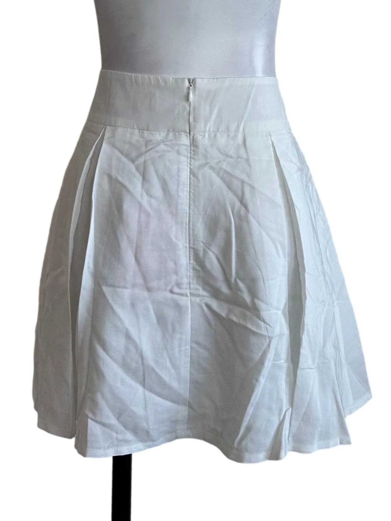 Salt White Ribbon Box Pleated Skorts - Image 2