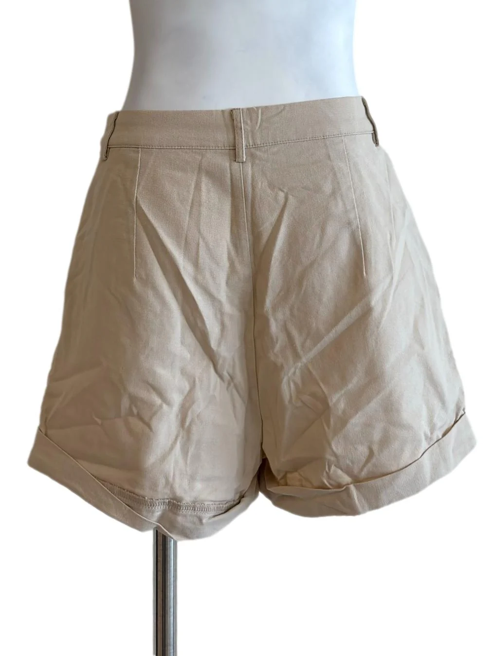 Sand Beige Casual Shorts - Image 2
