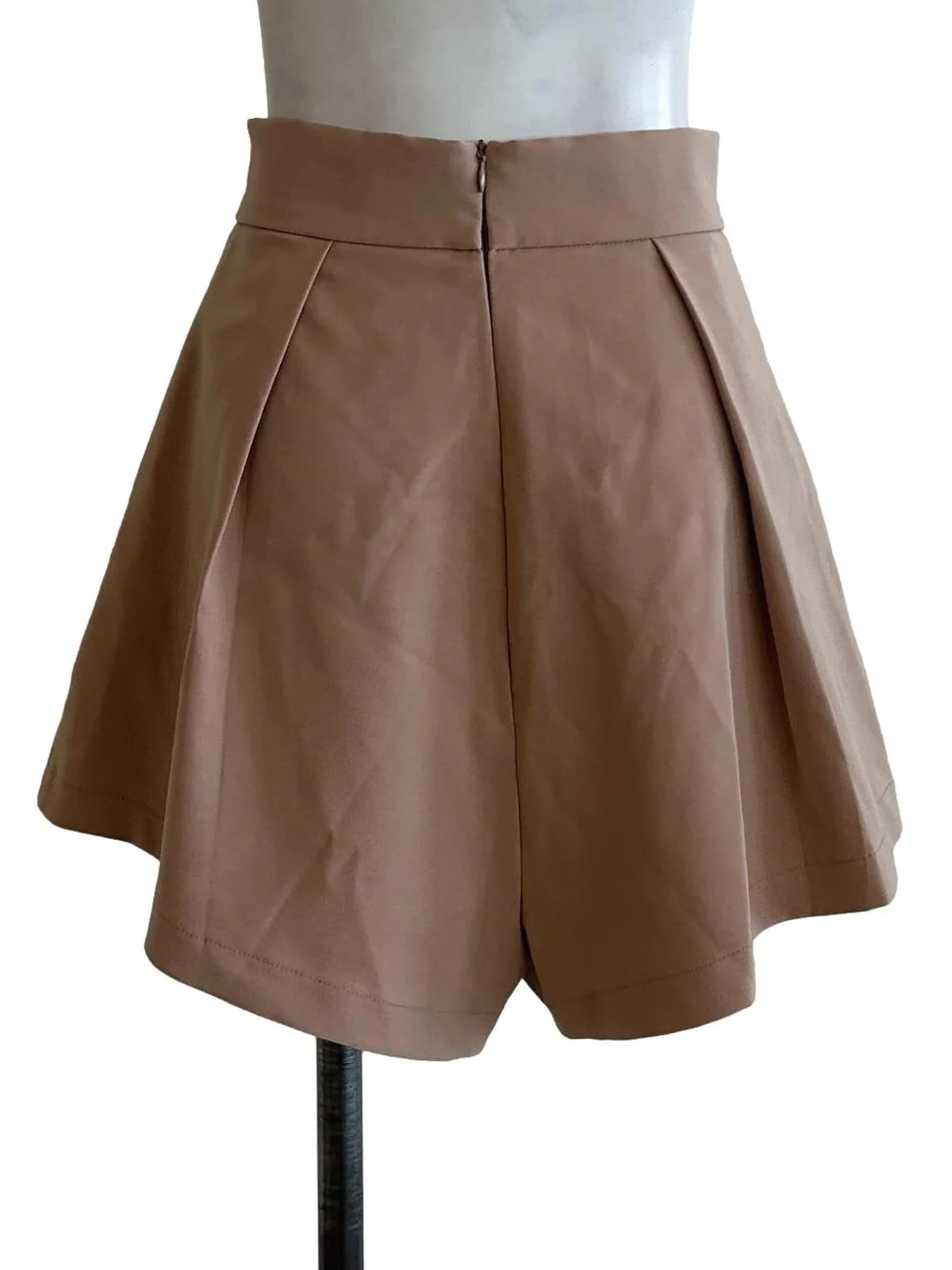 Sand Brown Pleated Short - Image 2