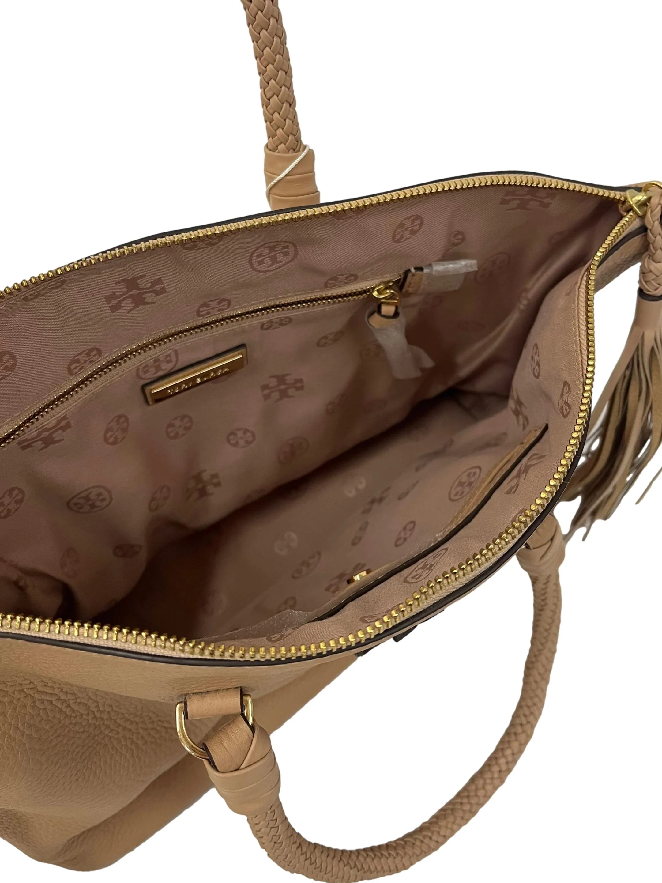 Sand Leather Taylor Satchel Handbag With Detachable Straps CSN - Image 5