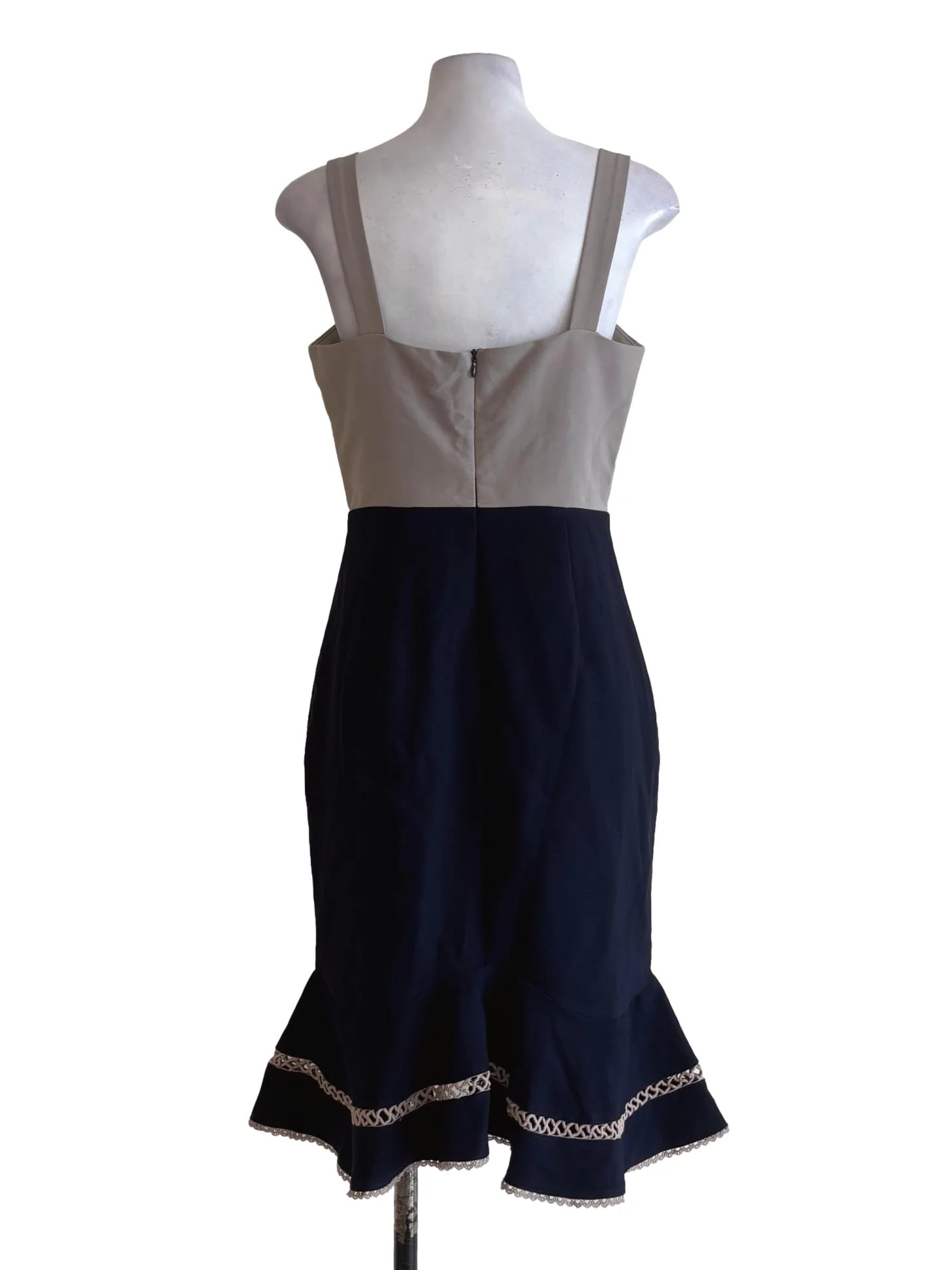 Sandspit Midnight Blue Sleeveless Pencil Dress - Image 2