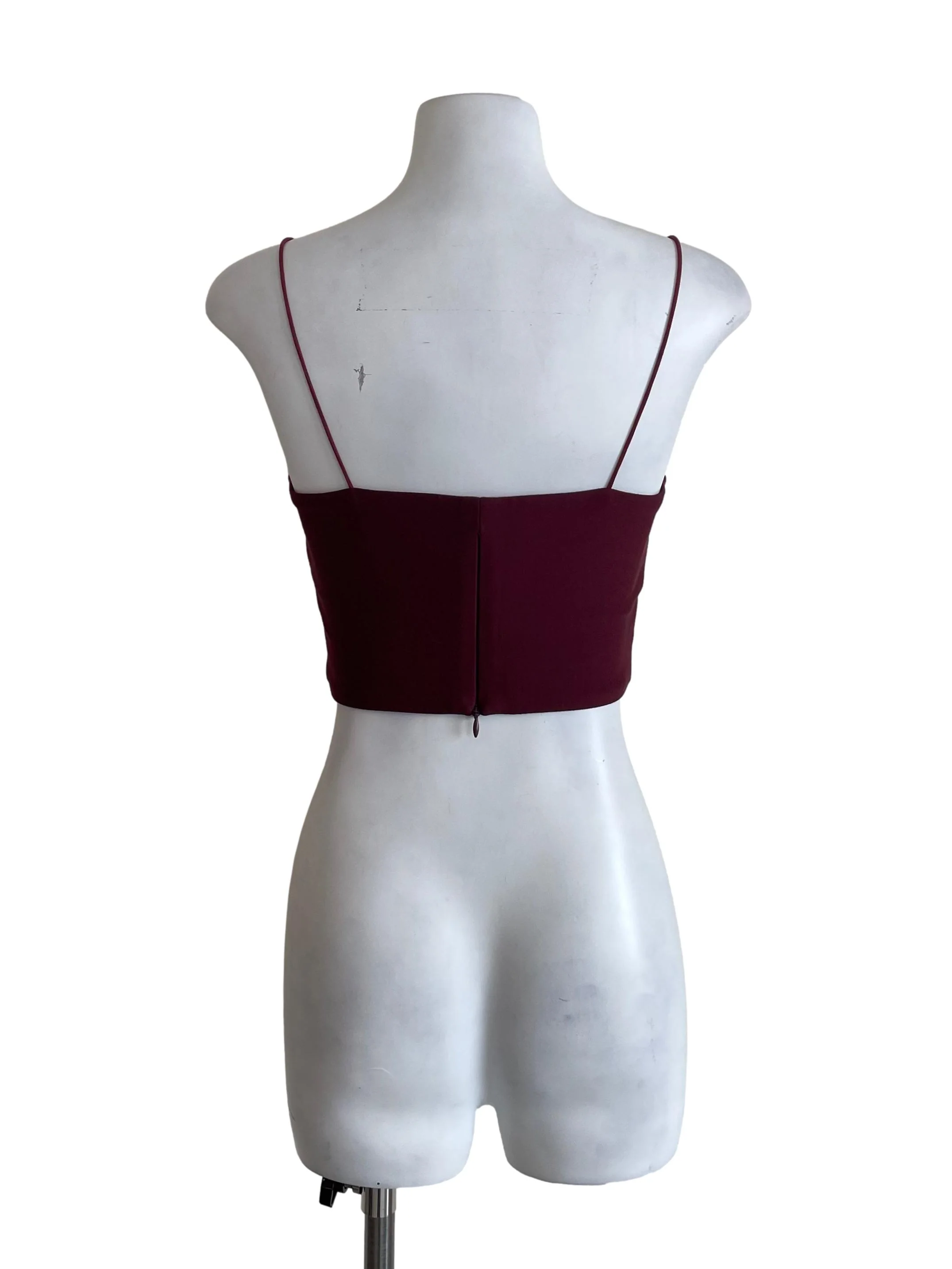 Sangria Spaghetti Straps Crop Top - Image 2