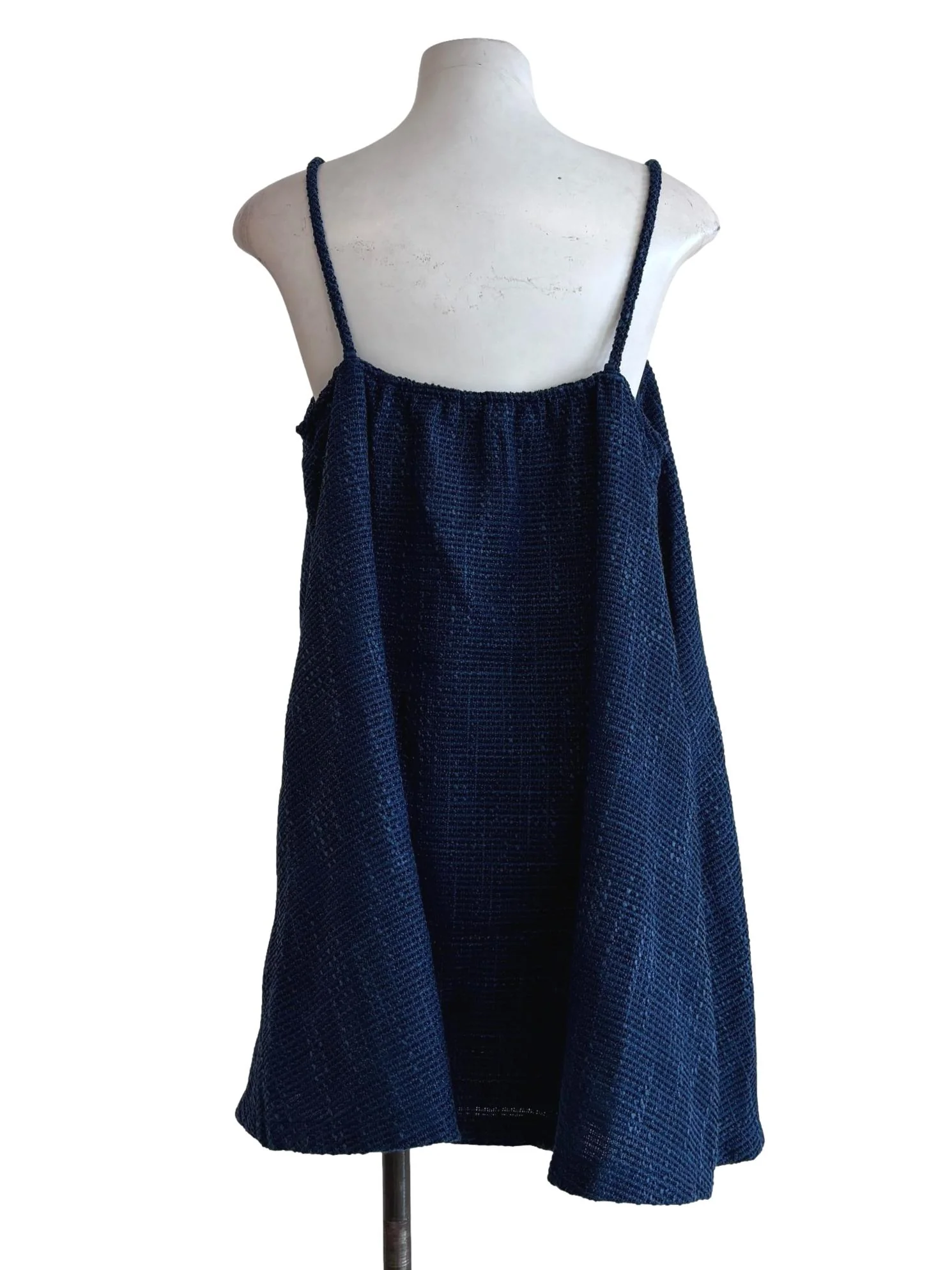 Sapphire Blue Spaghetti Strap A-Line Dress - Image 2