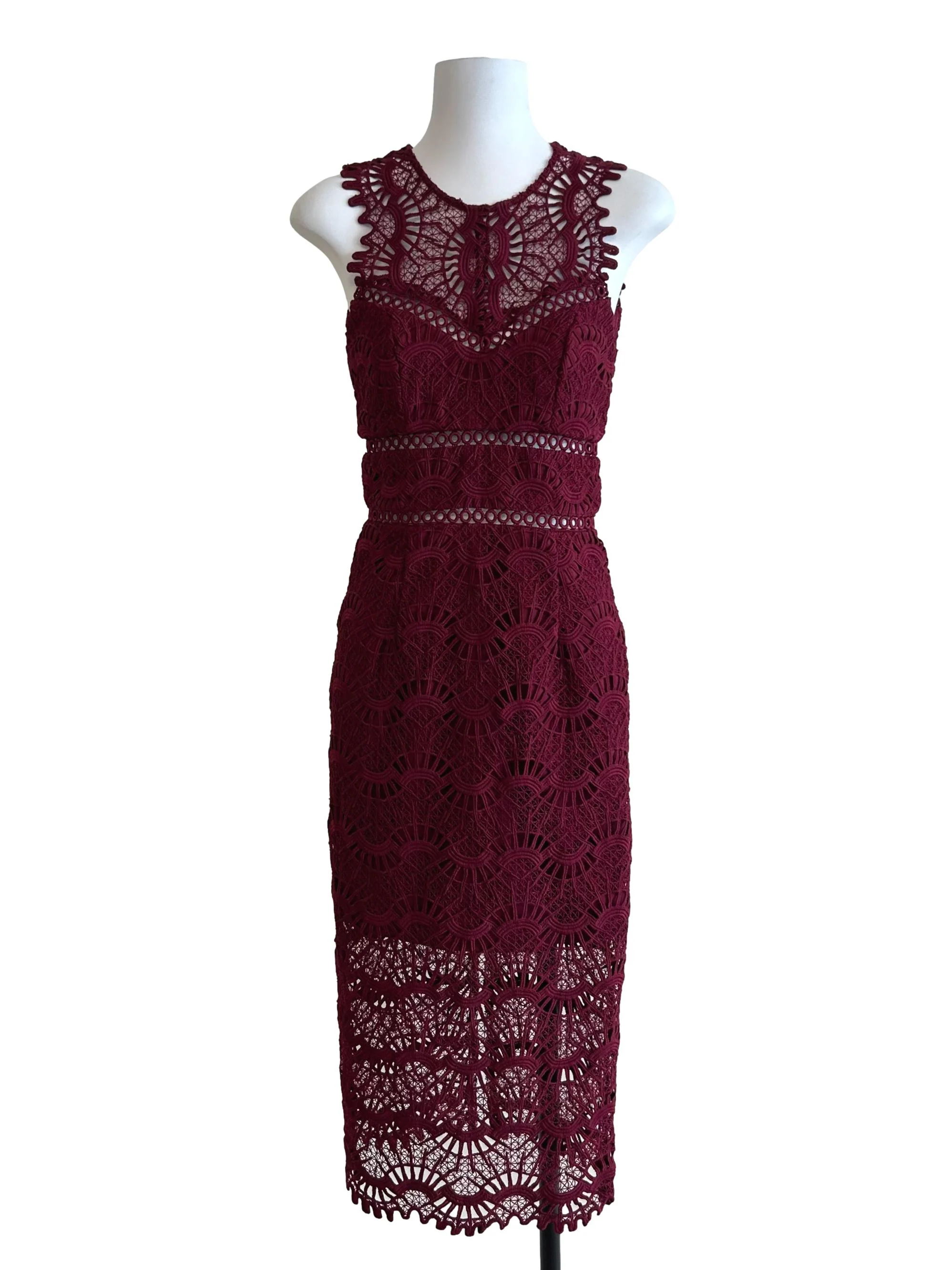 Scarlet Red Eyelet Dress